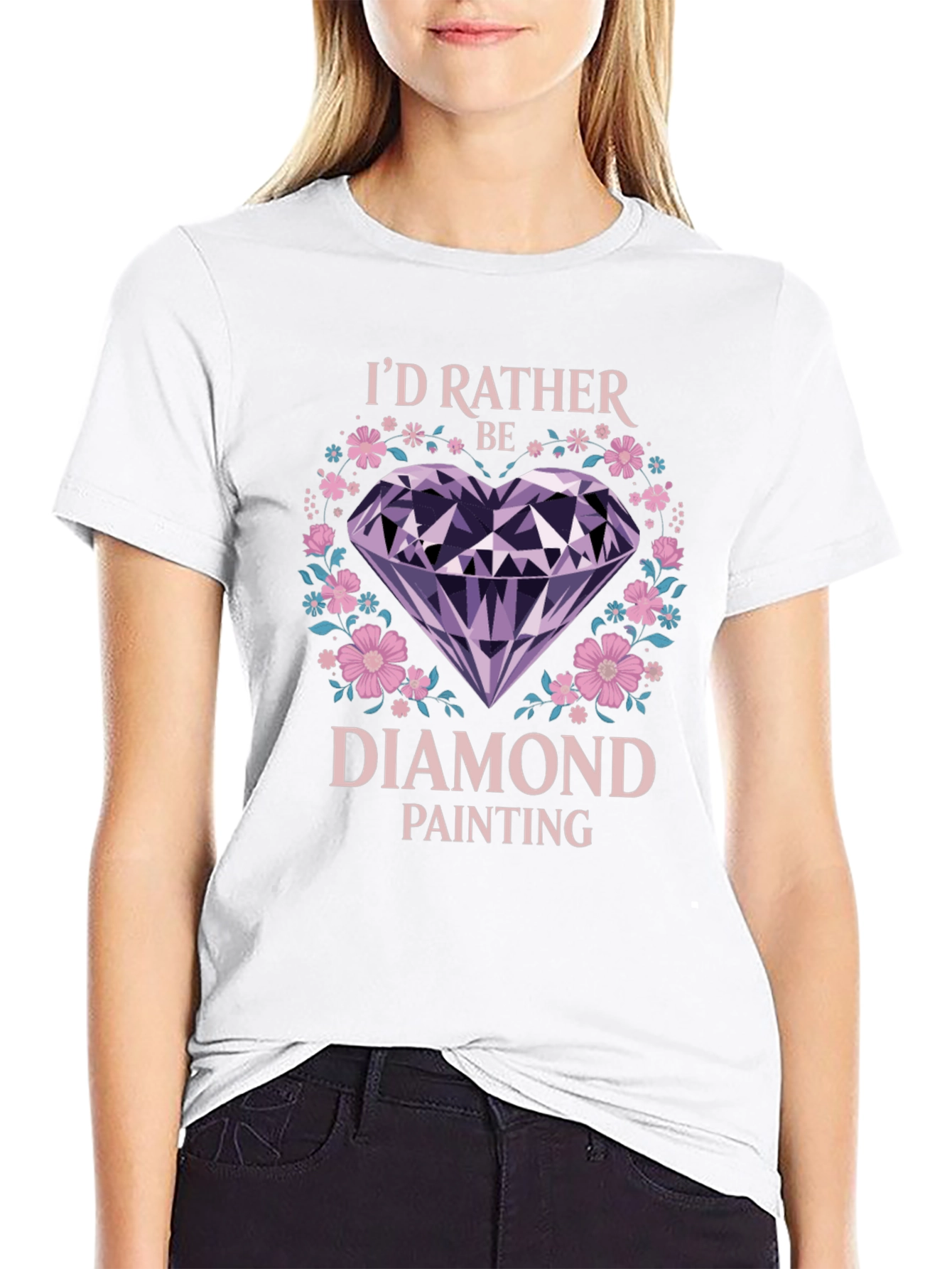 Id Rather Be Diamond Painting T-Shirt