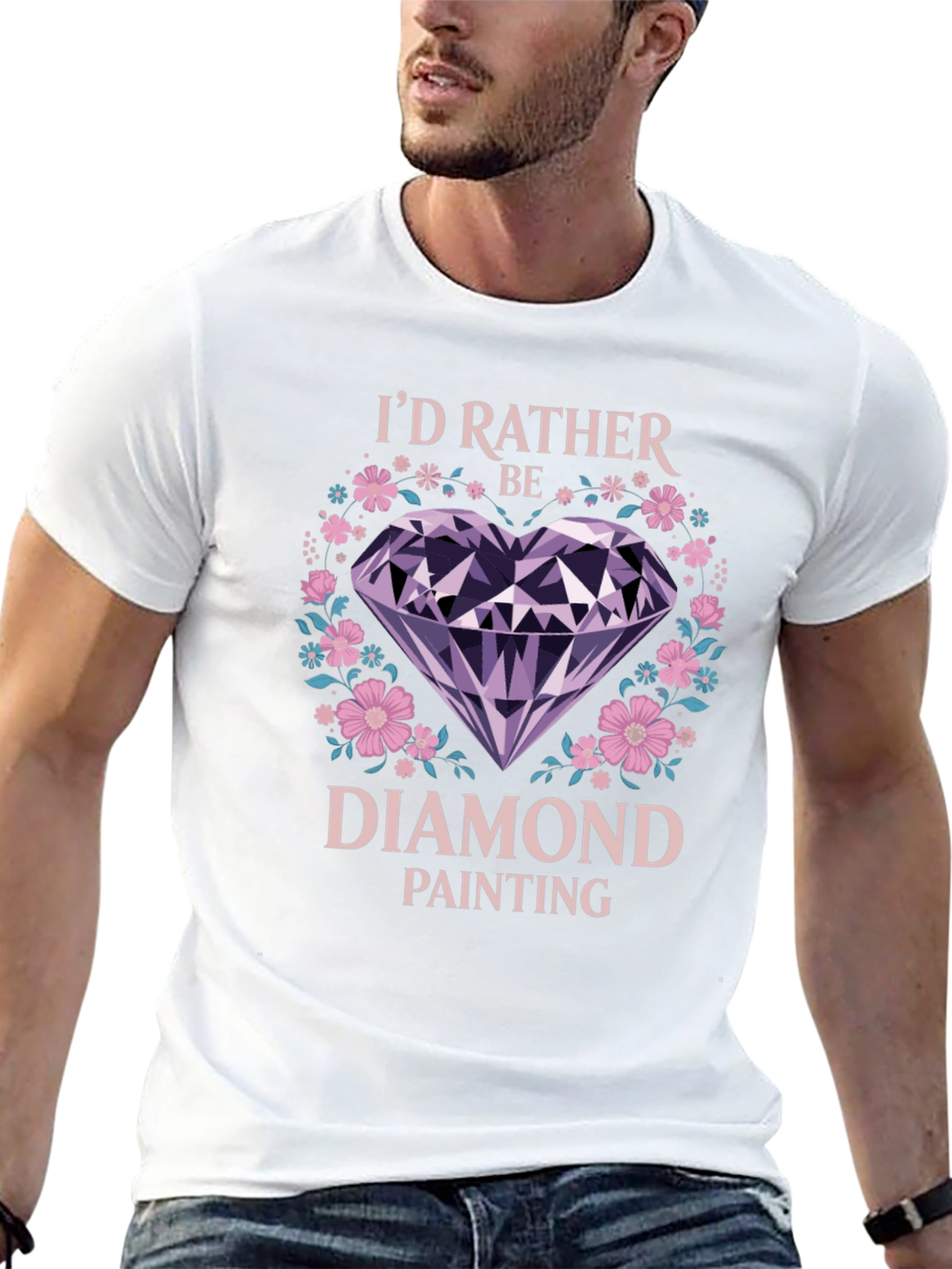 Id Rather Be Diamond Painting T-Shirt