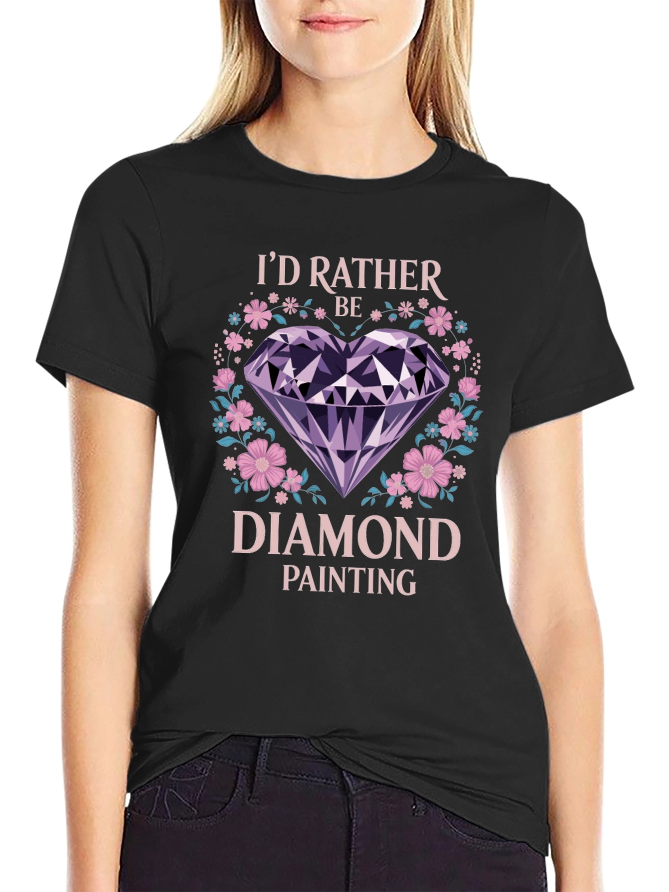 Id Rather Be Diamond Painting T-Shirt
