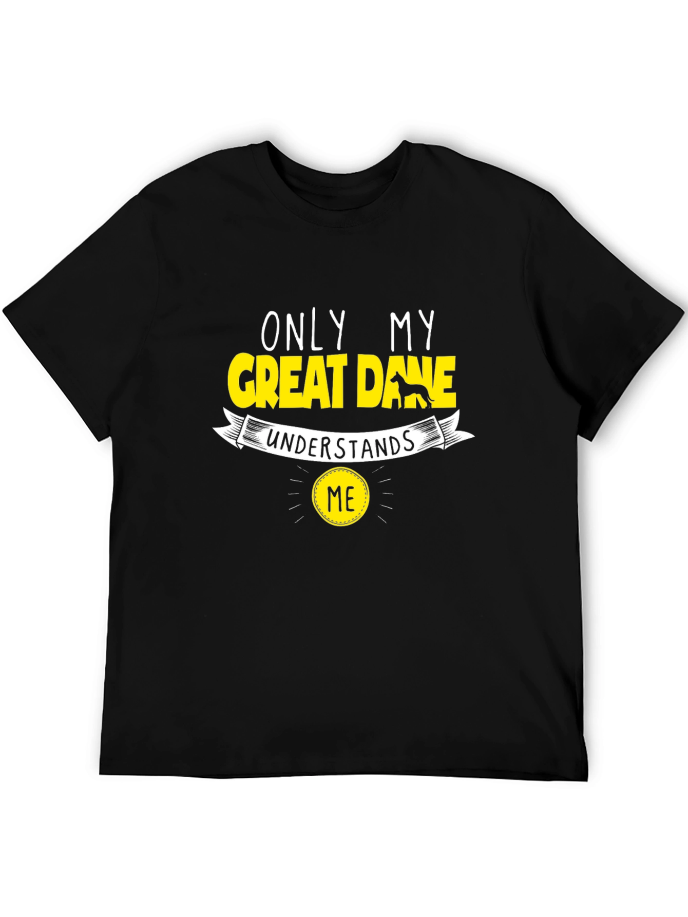 Great Dane Lover Black T-Shirt