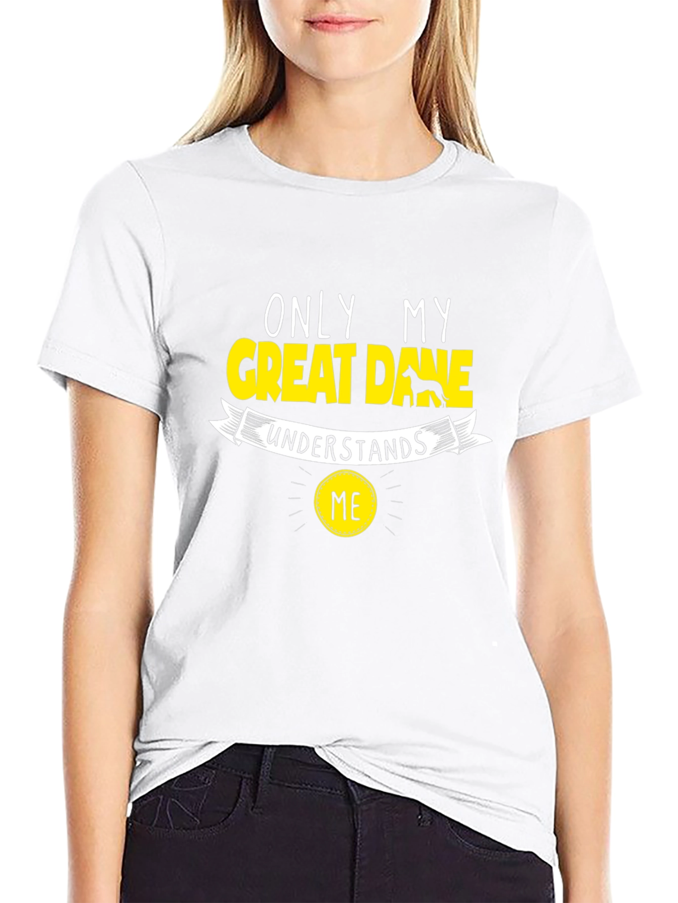 Great Dane Lover Black T-Shirt
