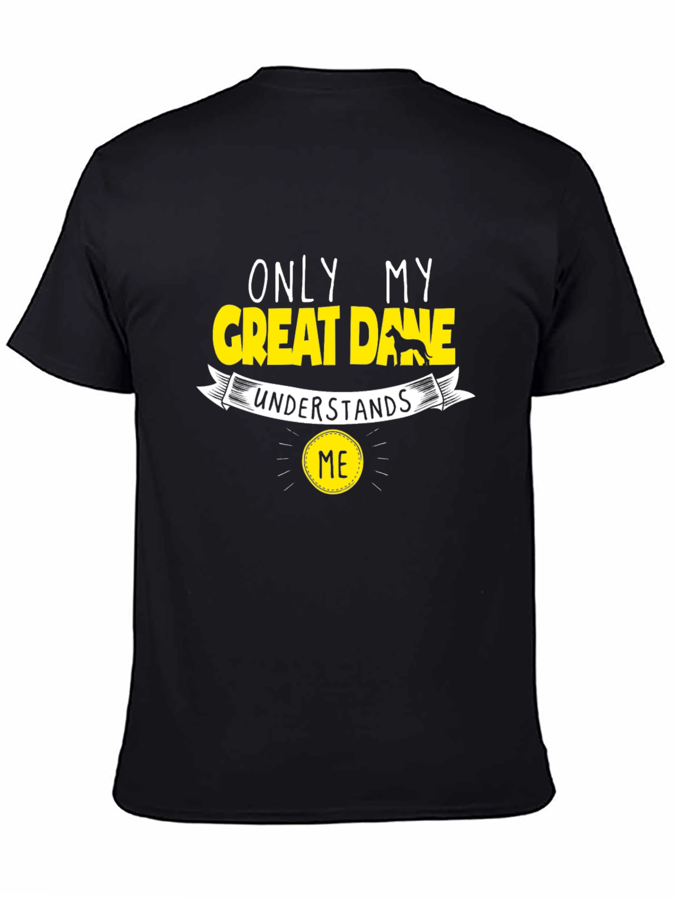 Great Dane Lover Black T-Shirt