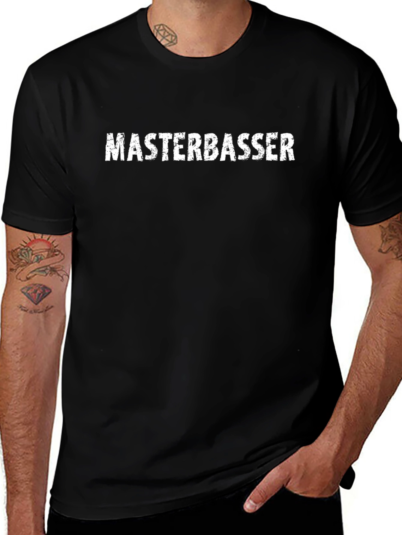Masterbasser Graphic T-Shirt - Black Cotton Tee