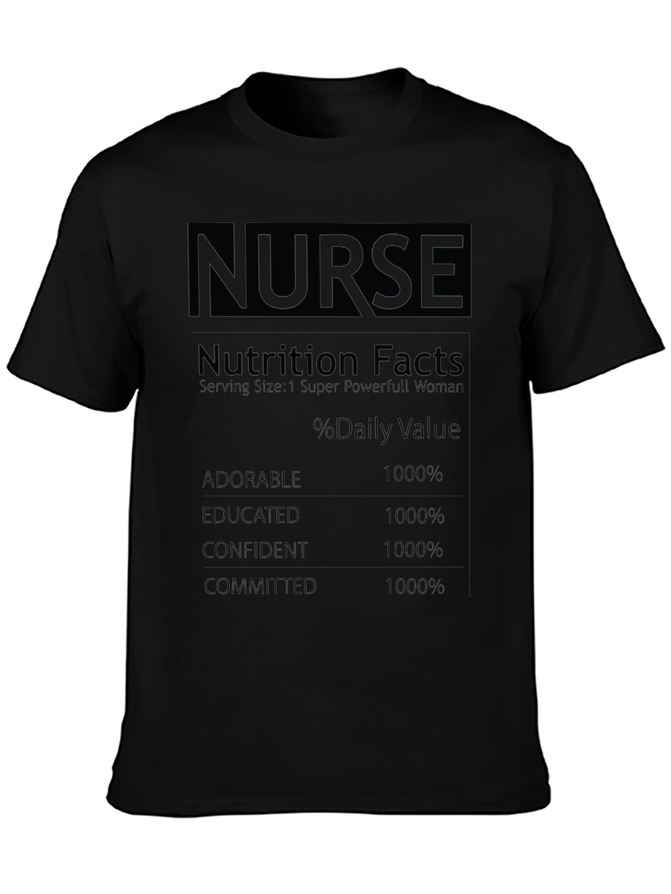 Nurse Nutrition Facts T-Shirt