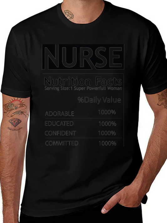 Nurse Nutrition Facts T-Shirt