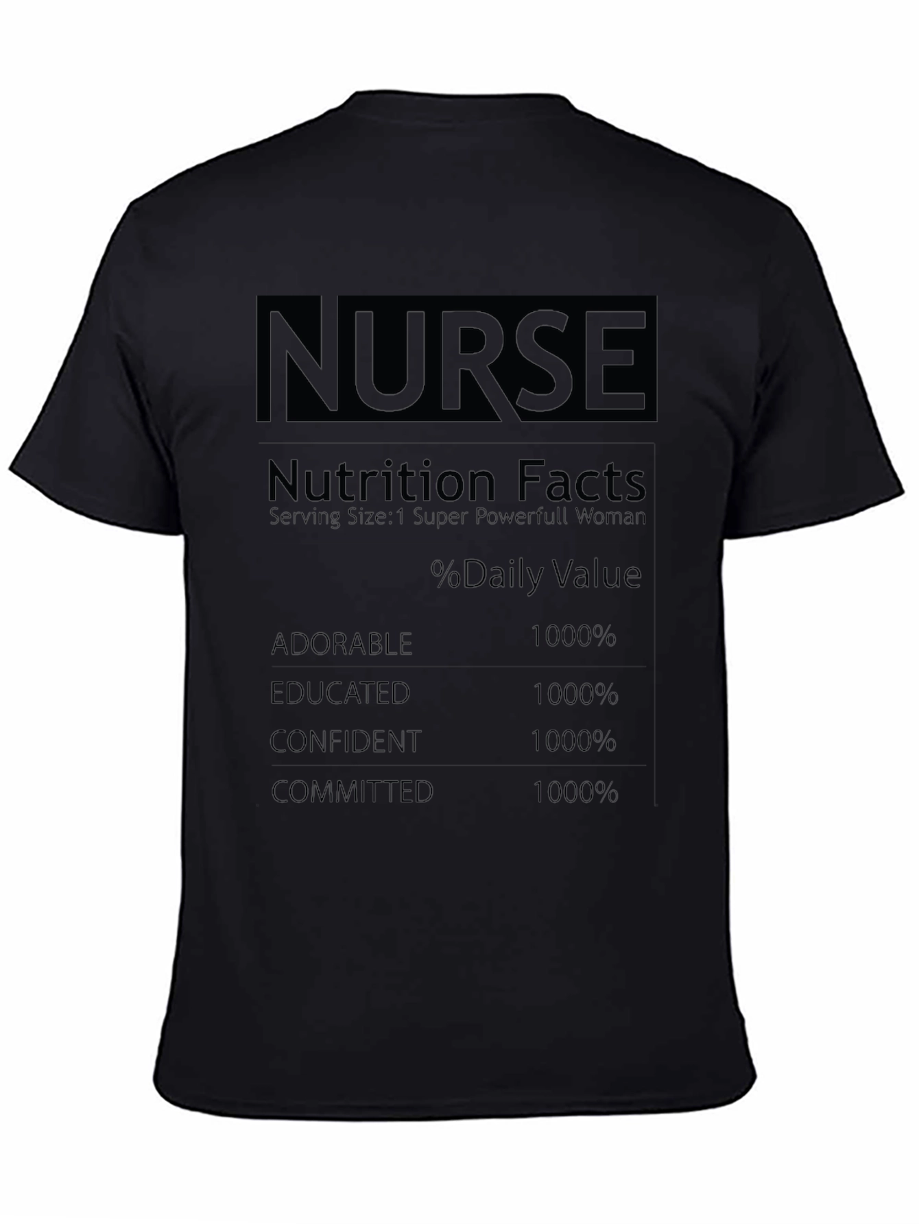 Nurse Nutrition Facts T-Shirt