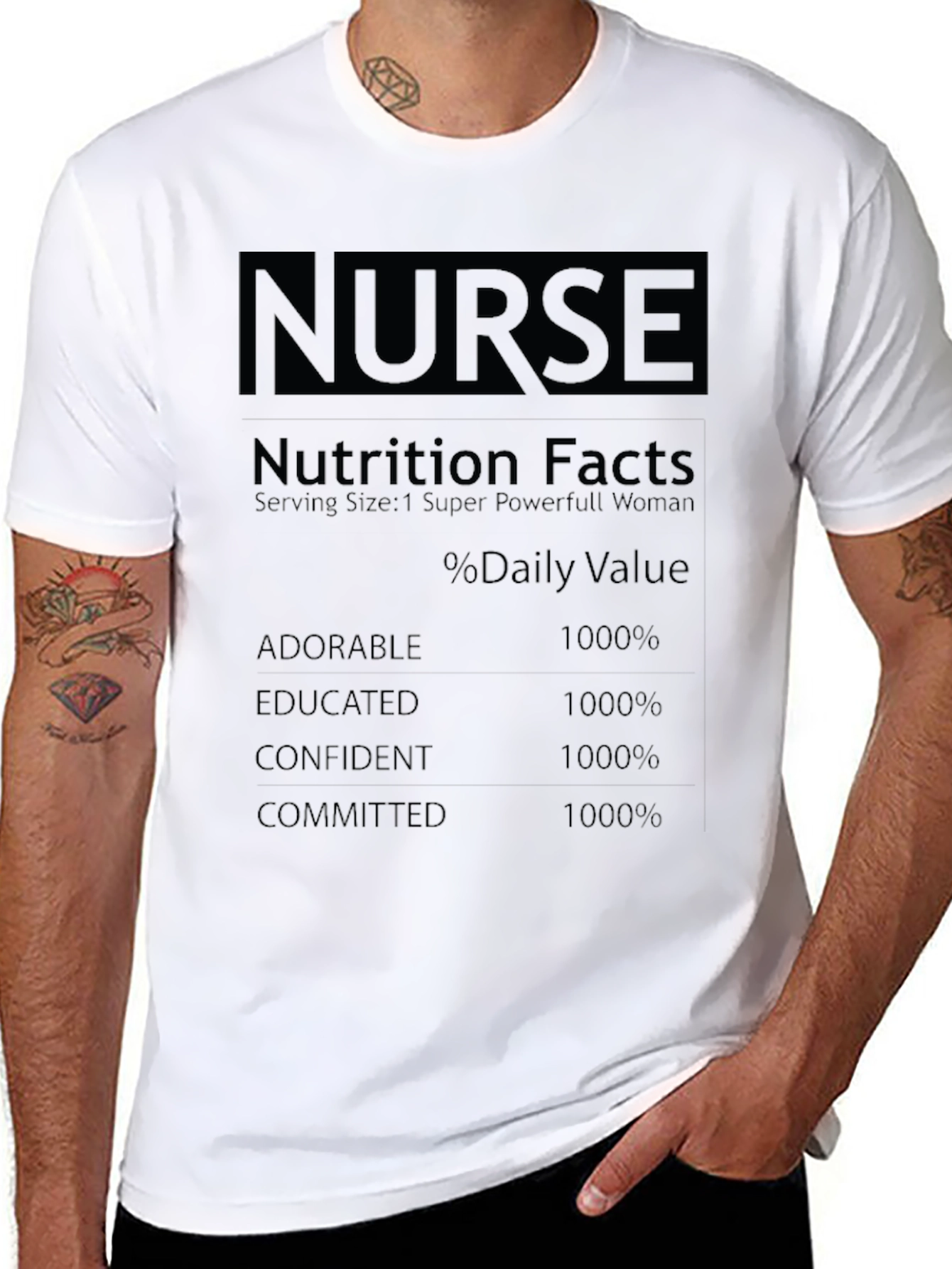Nurse Nutrition Facts T-Shirt