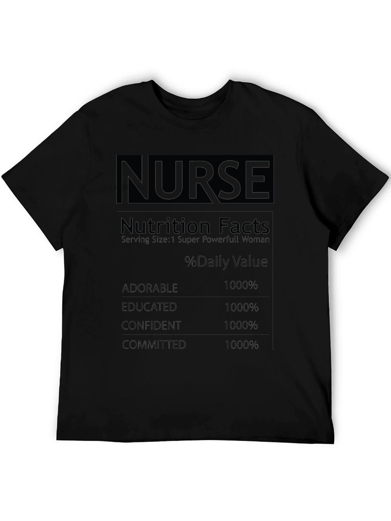 Nurse Nutrition Facts T-Shirt