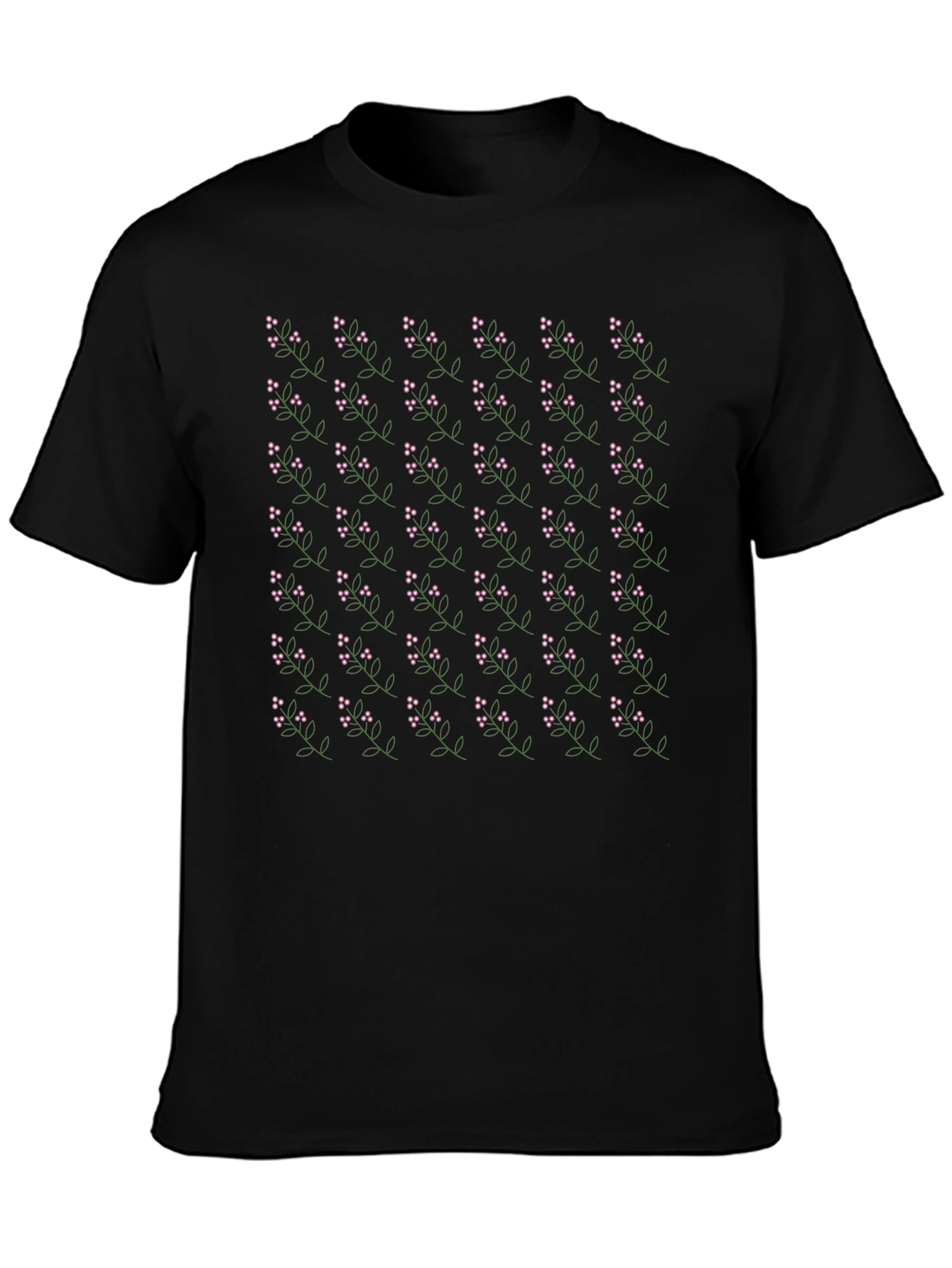 Berry Vine T-Shirt - Black