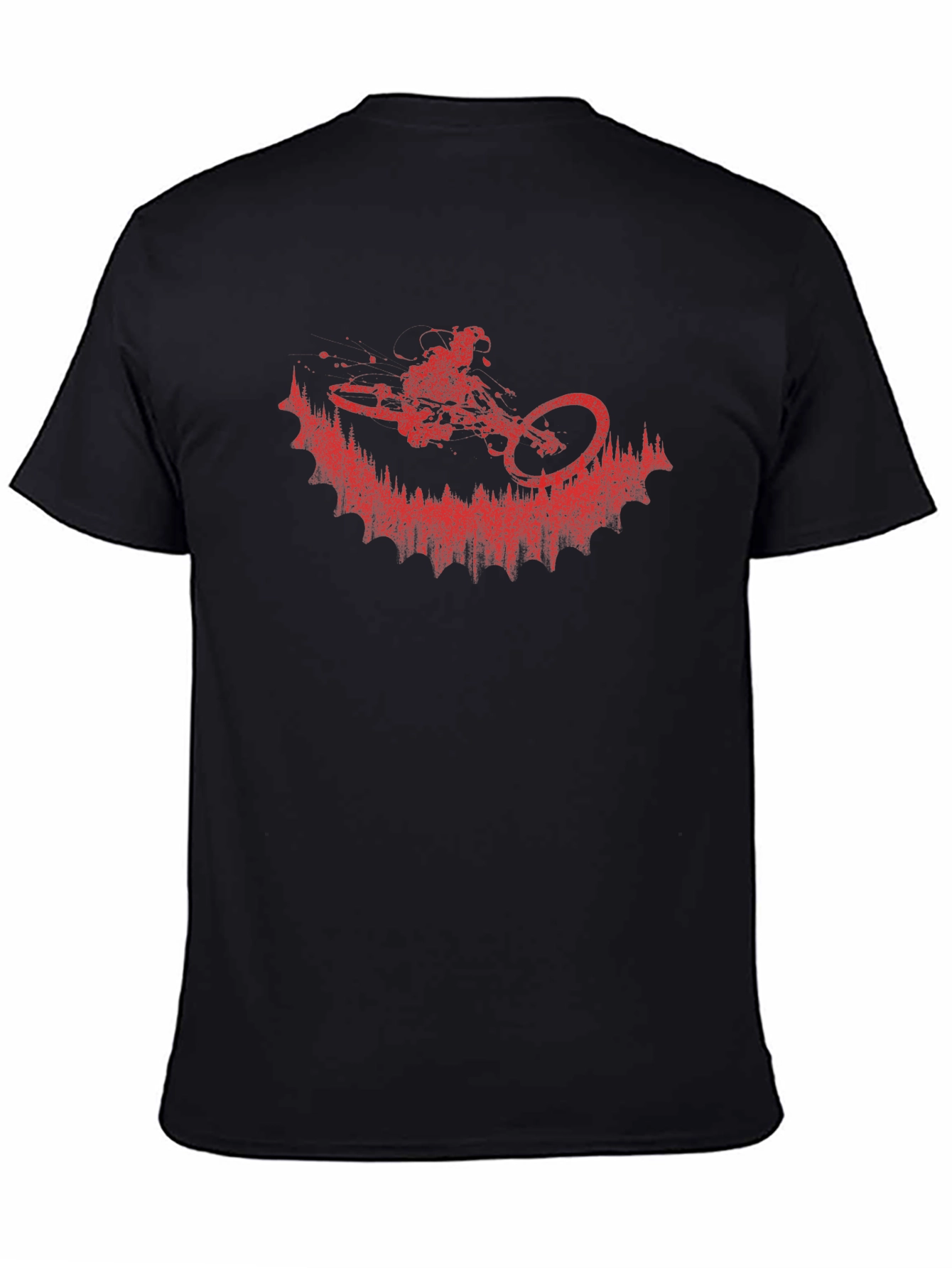 Mountain Bike Silhouette Graphic Tee - Ride in Style!