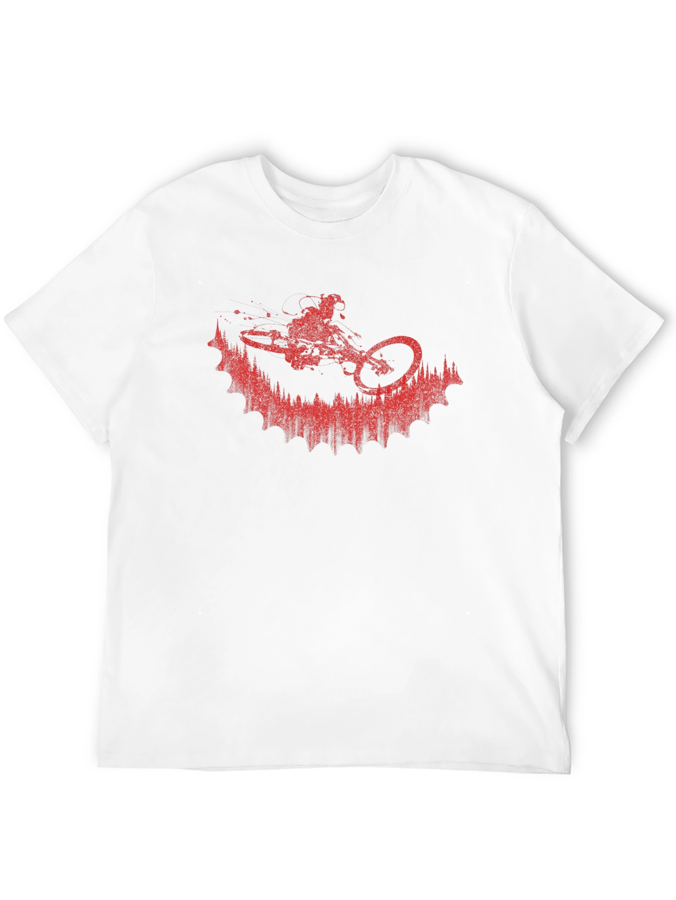 Mountain Bike Silhouette Graphic Tee - Ride in Style!