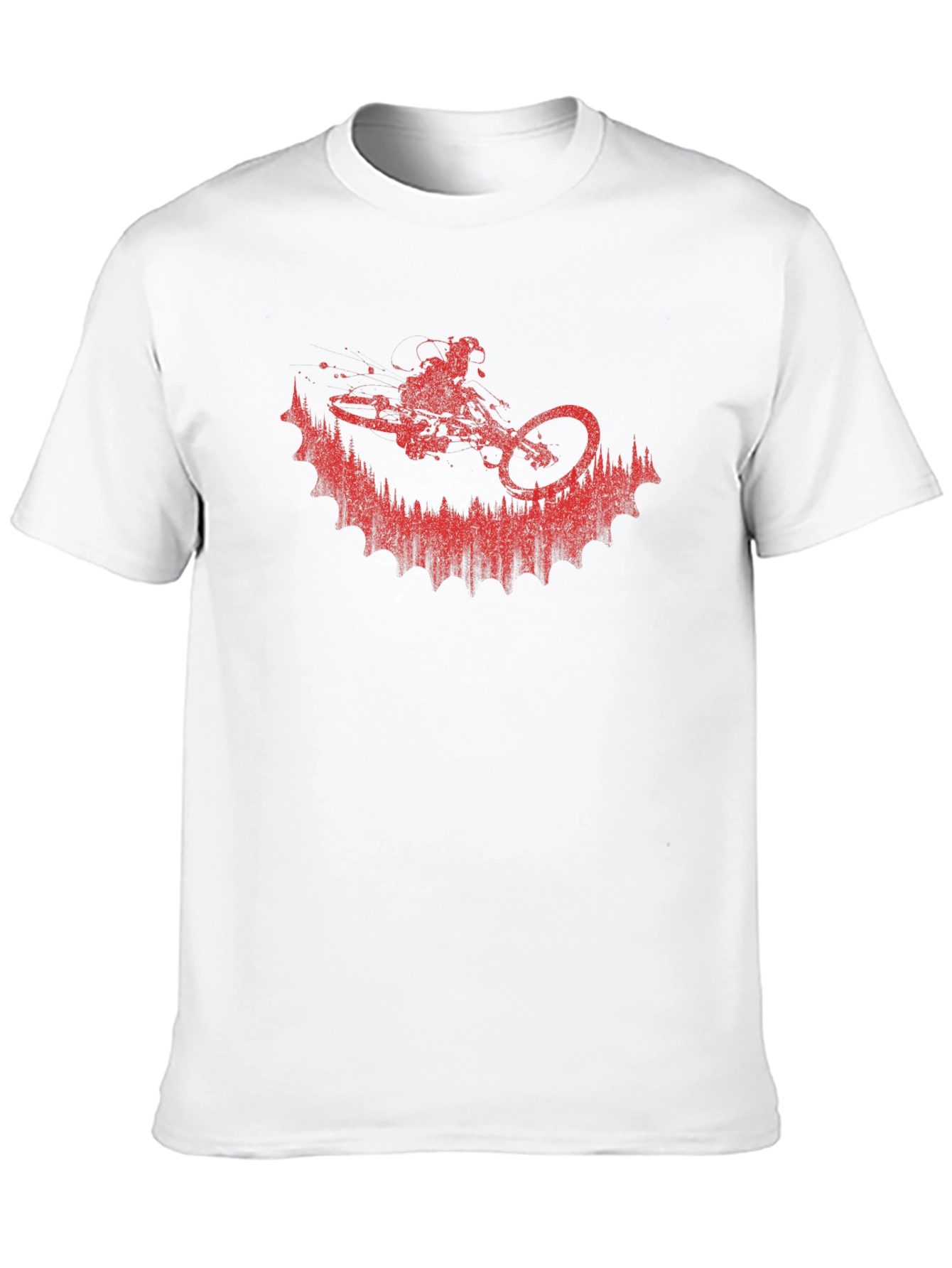 Mountain Bike Silhouette Graphic Tee - Ride in Style!