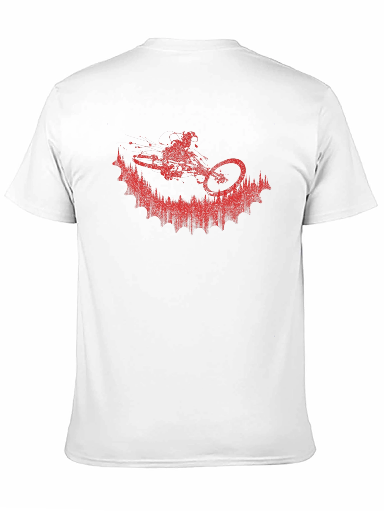 Mountain Bike Silhouette Graphic Tee - Ride in Style!