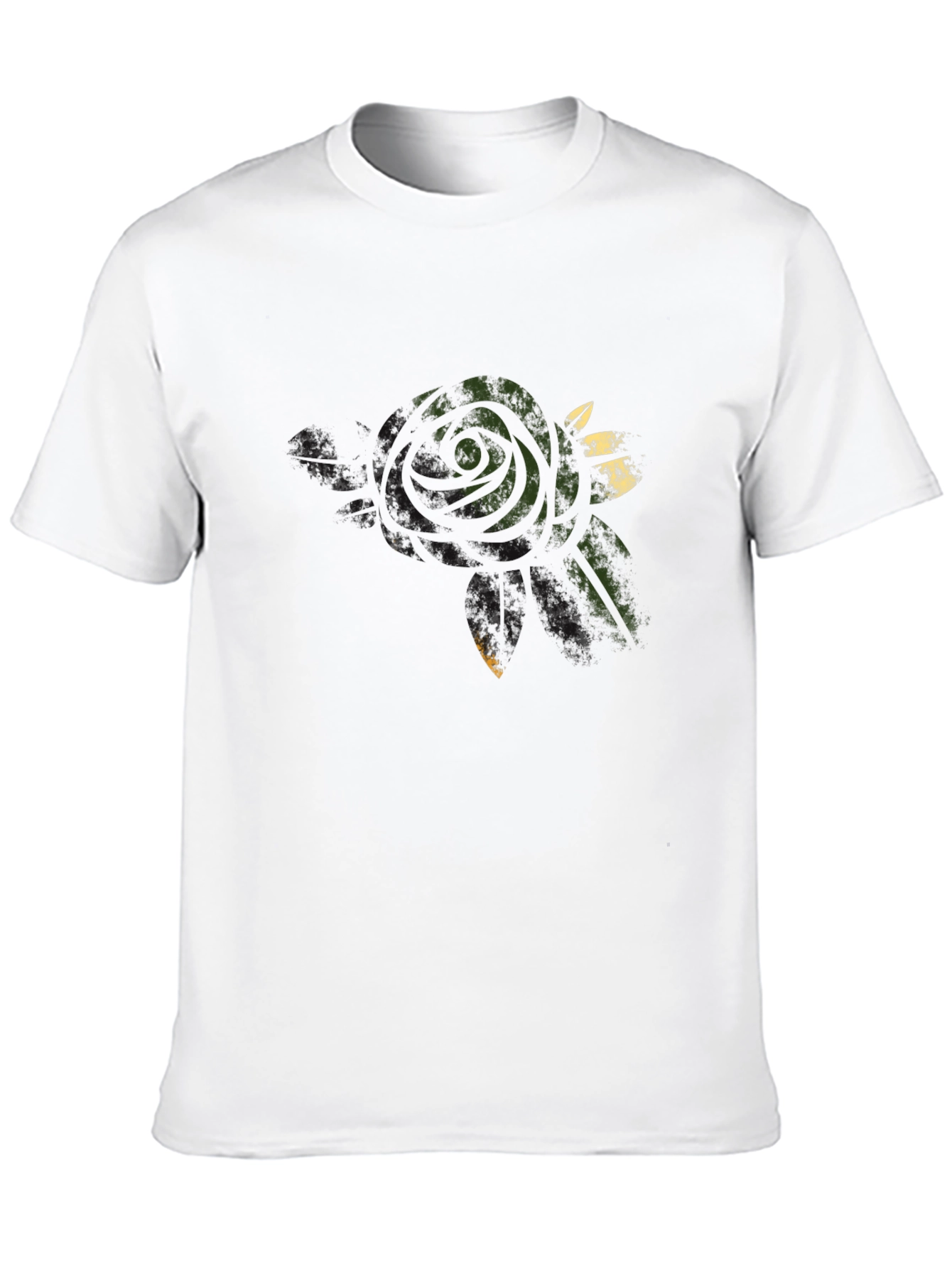 Rose Graphic Black T-Shirt