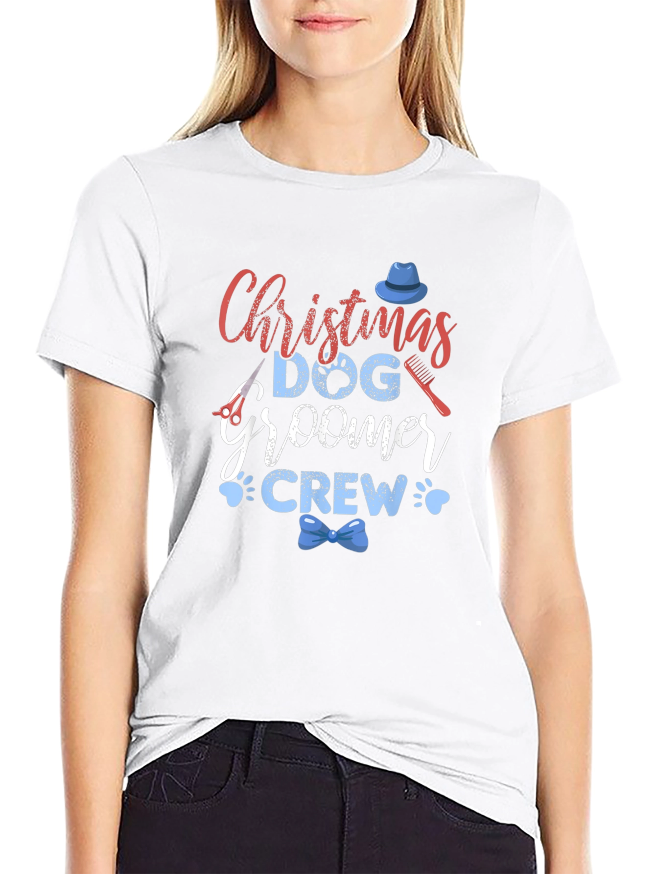 Christmas Dog Groomer Crew T-Shirt