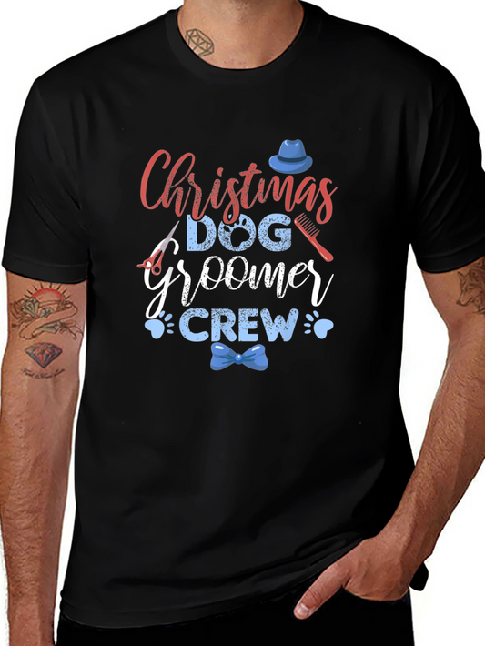 Christmas Dog Groomer Crew T-Shirt