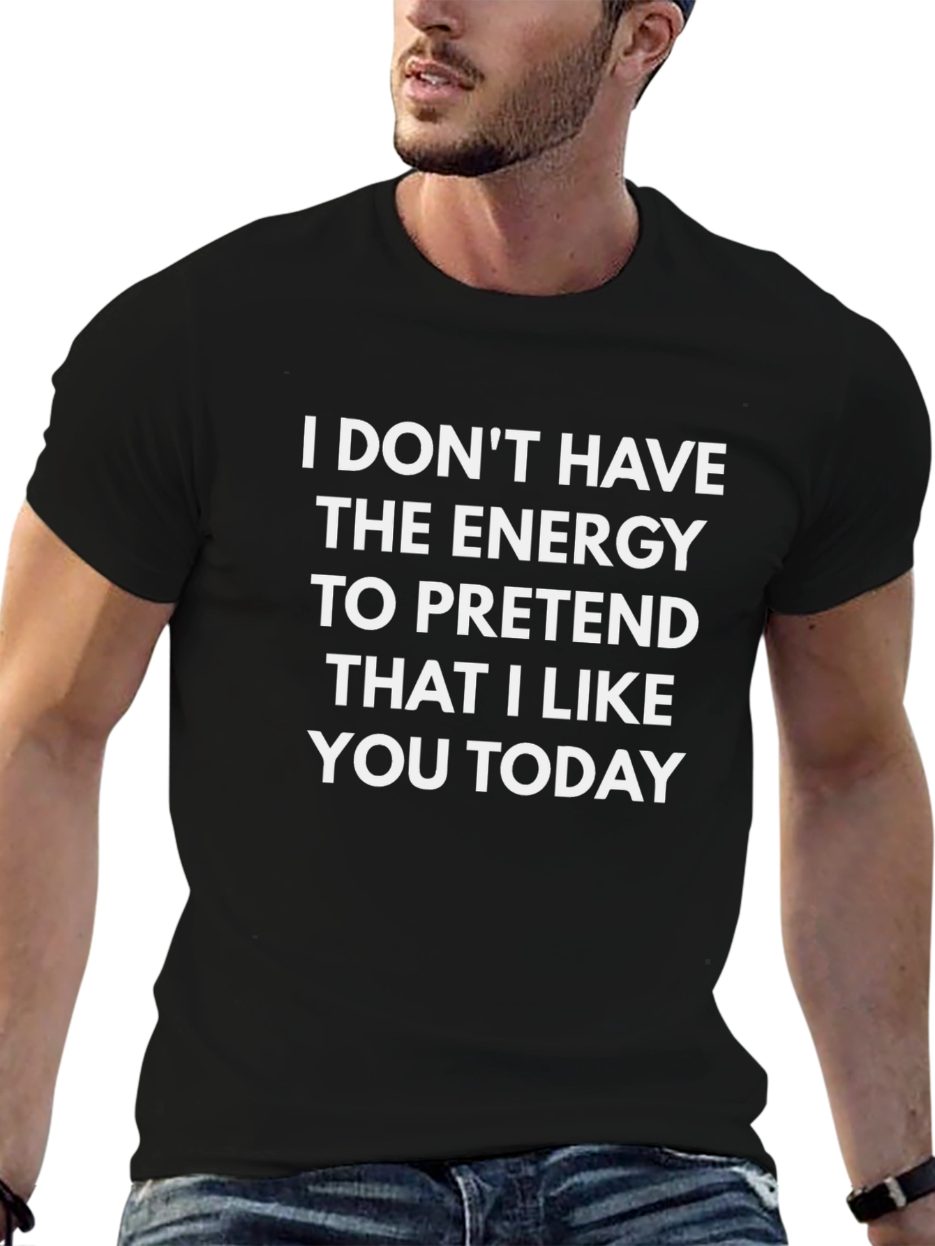 Funny Graphic T-Shirt - No Energy Today