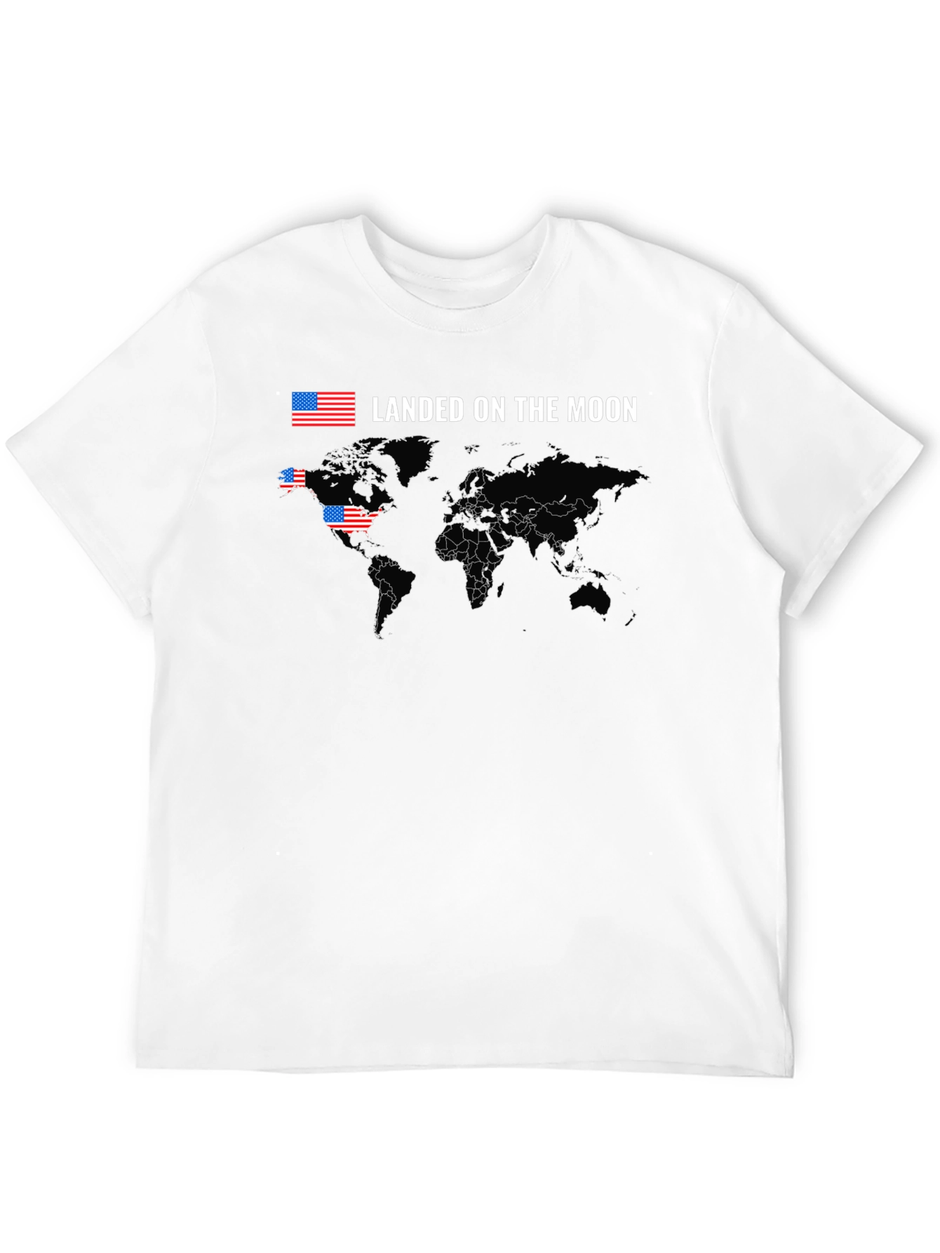 USA Landed on the Moon Graphic T-Shirt