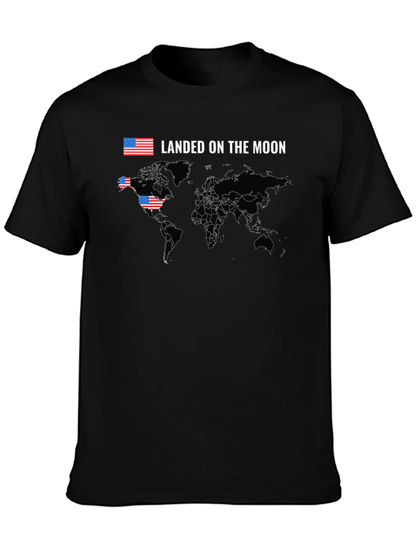 USA Landed on the Moon Graphic T-Shirt