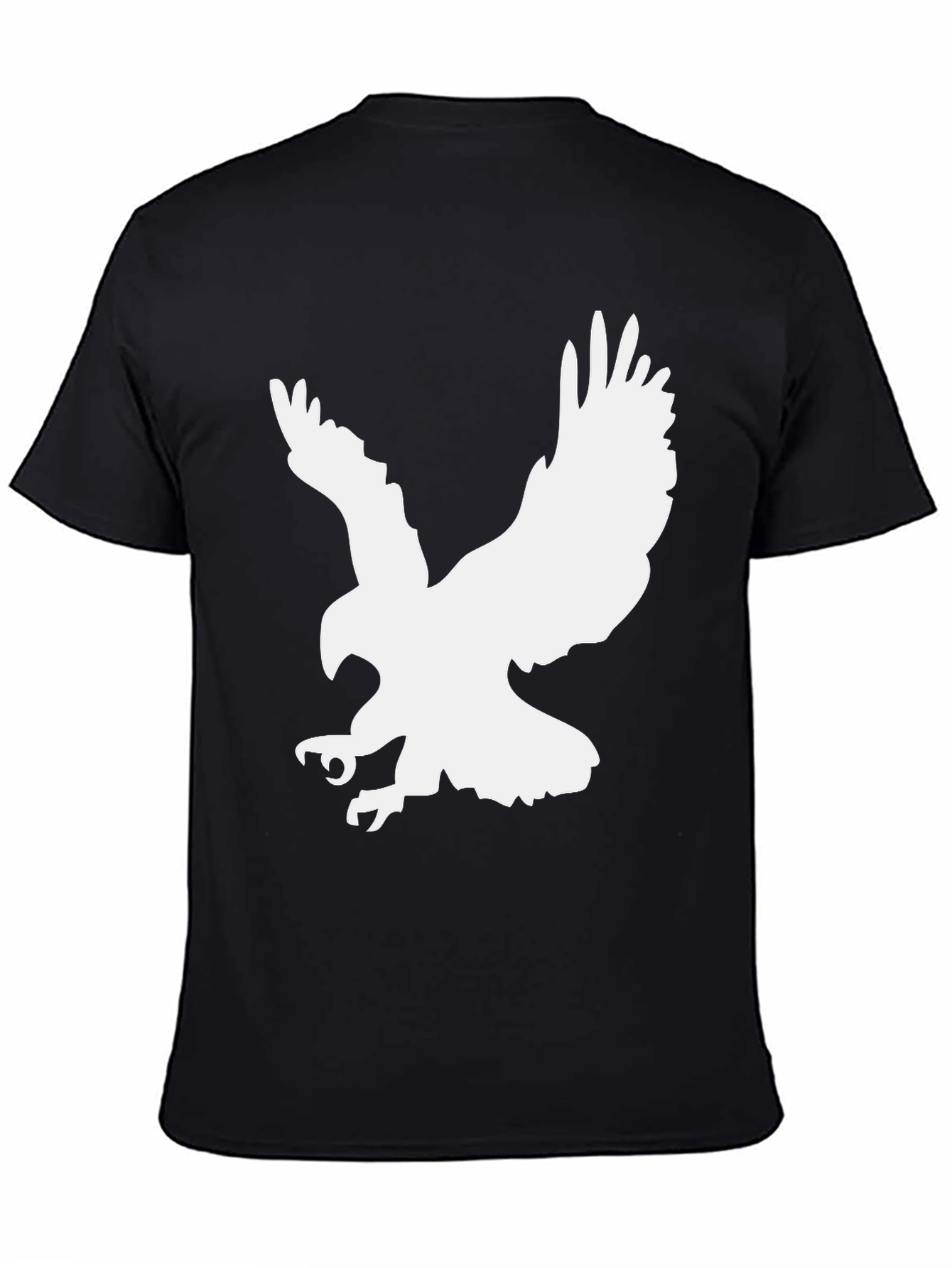 Black Eagle Graphic Tee - Cool Bird Print Shirt