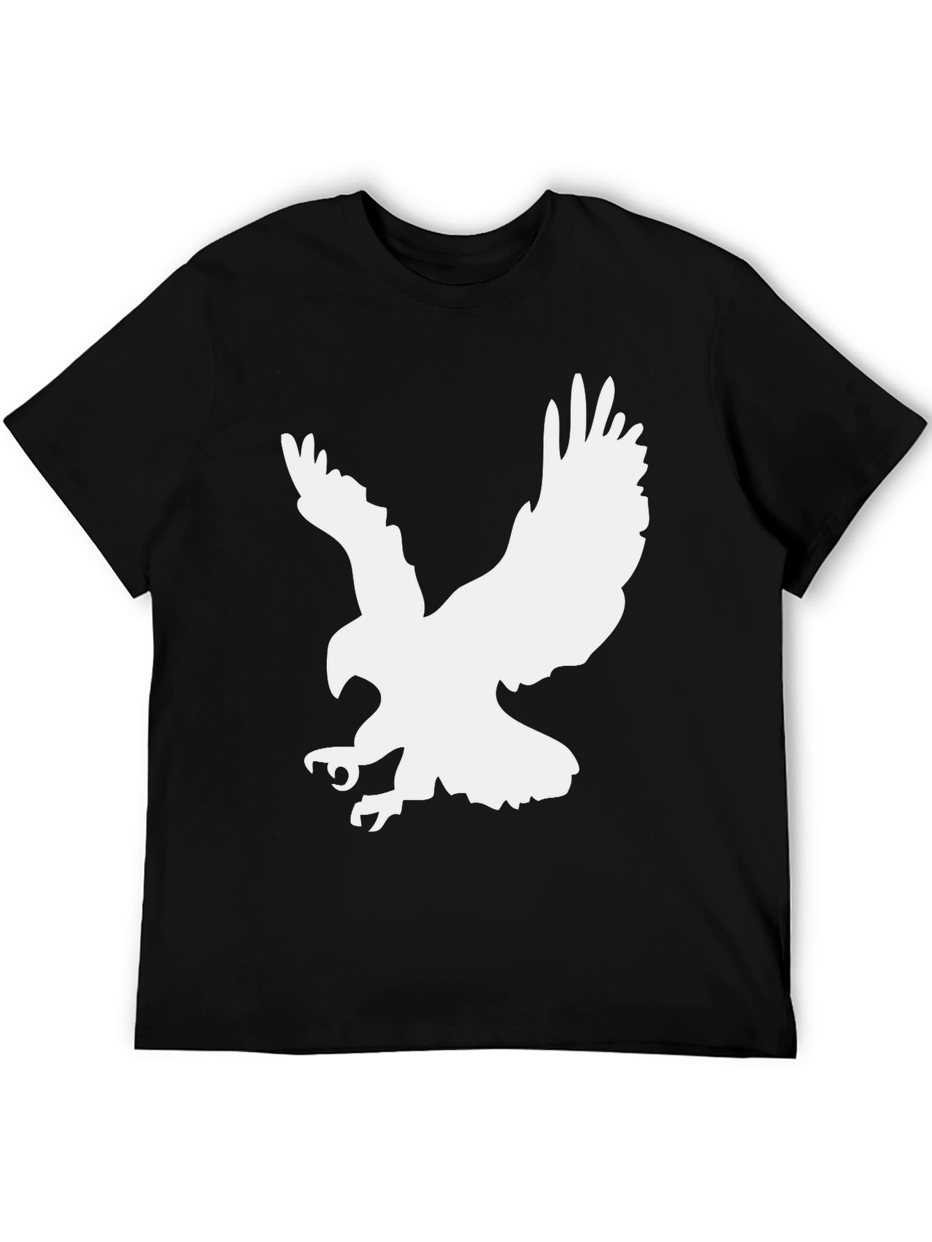 Black Eagle Graphic Tee - Cool Bird Print Shirt