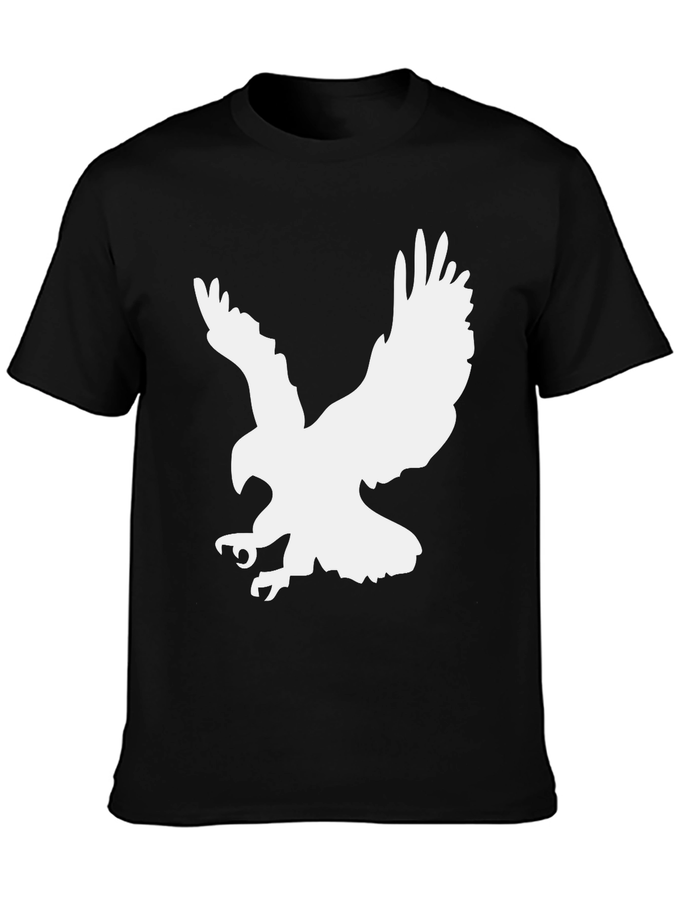 Black Eagle Graphic Tee - Cool Bird Print Shirt