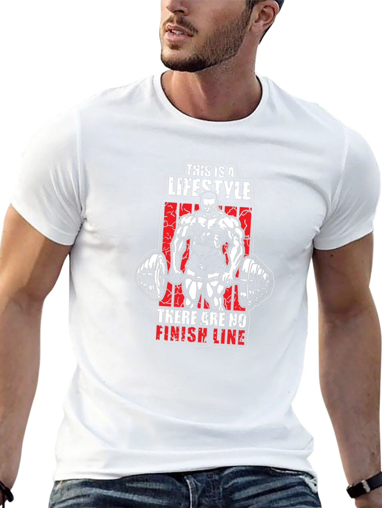 Lifestyle Fitness T-Shirt - Bodybuilding Motivation Tee