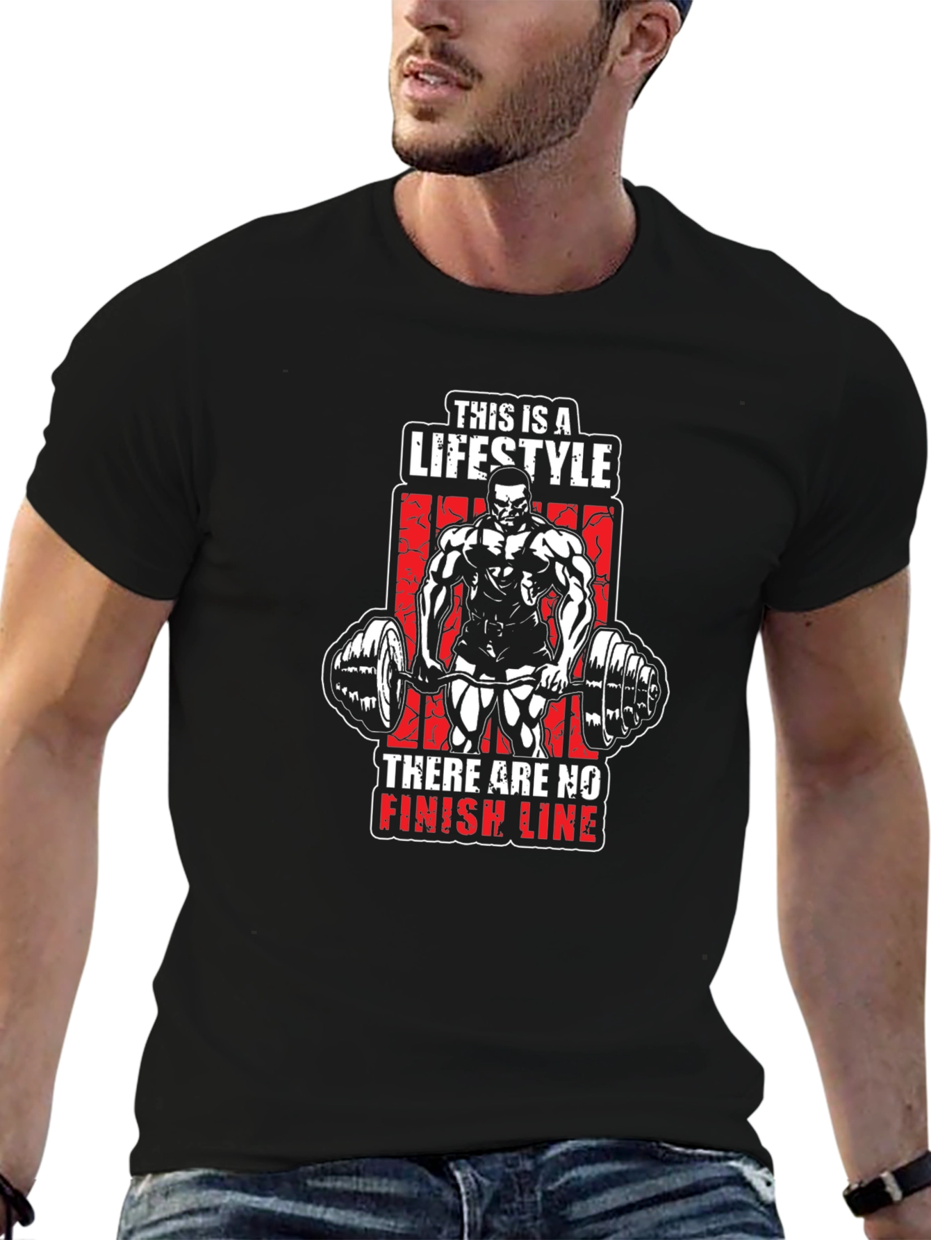Lifestyle Fitness T-Shirt - Bodybuilding Motivation Tee