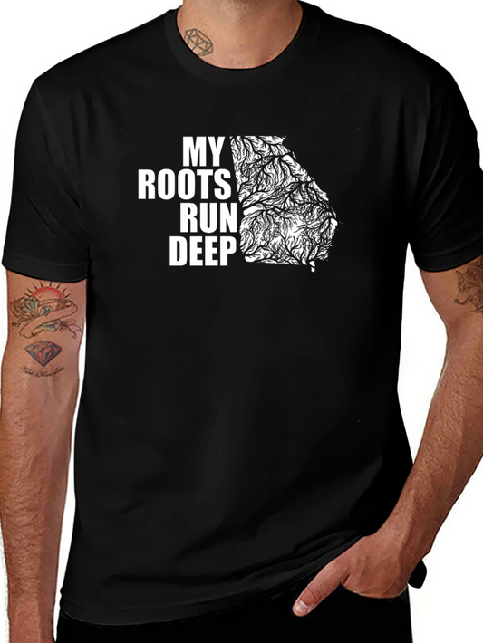 My Roots Run Deep Black Graphic Tee