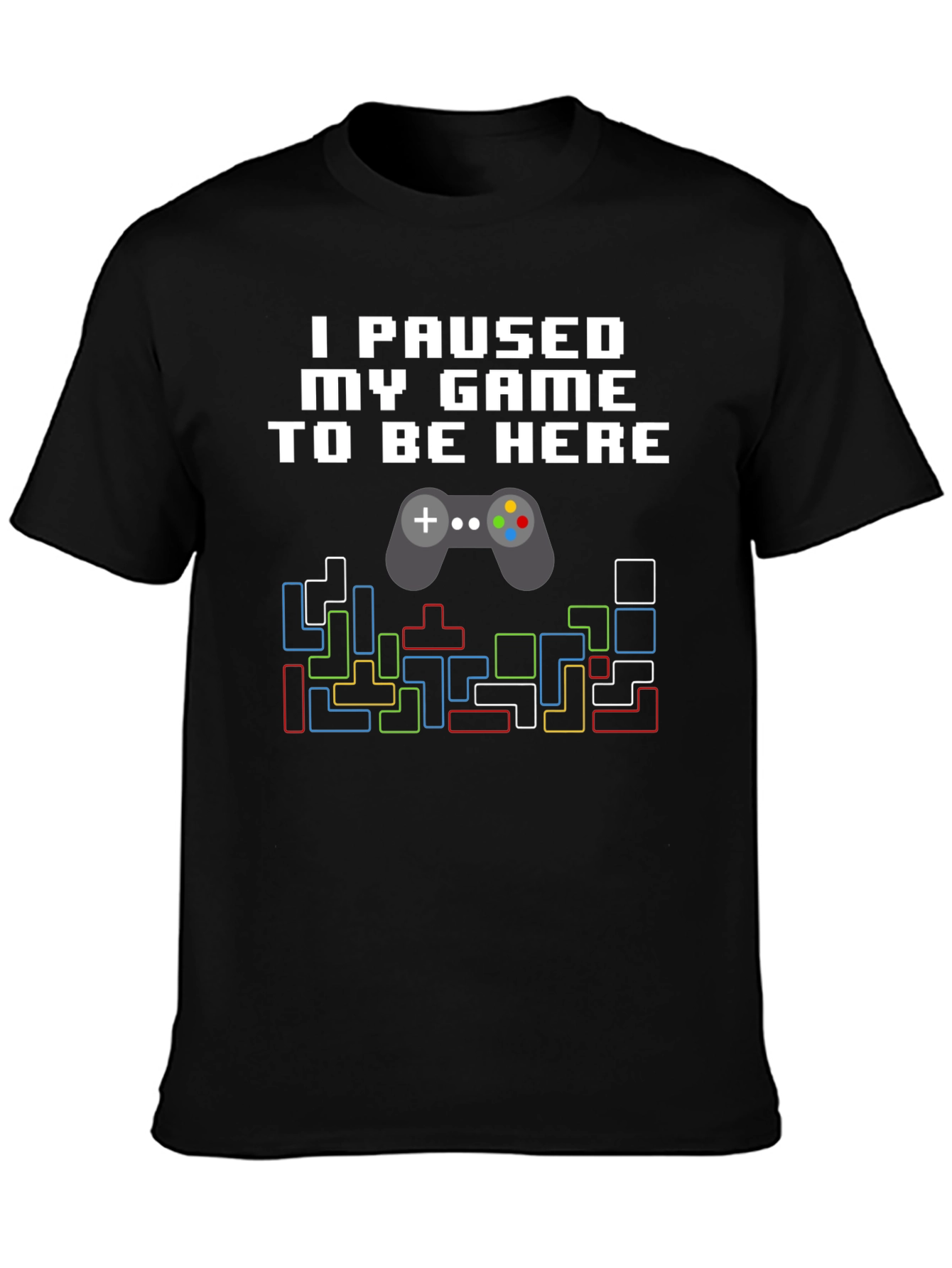 Funny Gamer Graphic Tee - I Paused My Game