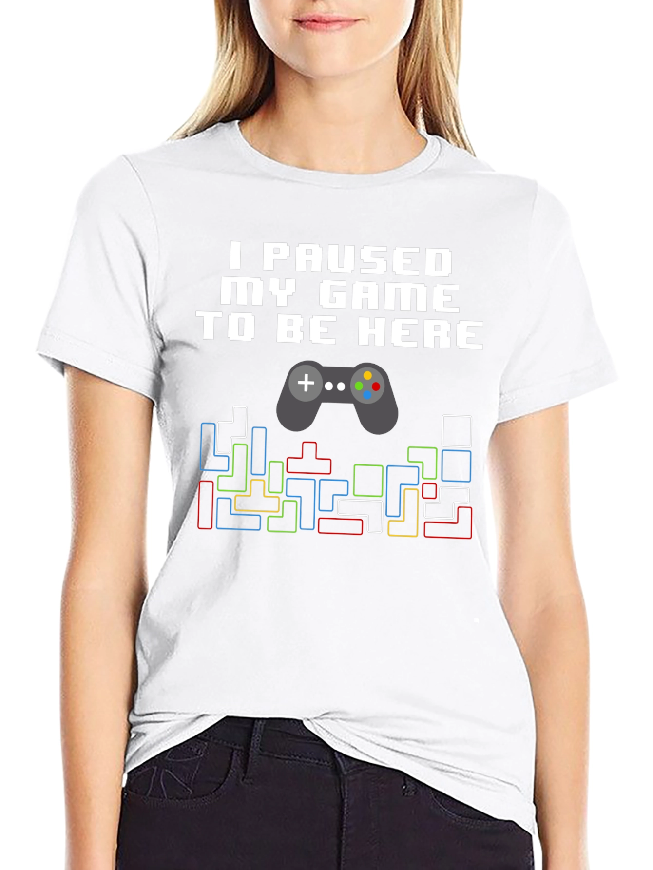 Funny Gamer Graphic Tee - I Paused My Game