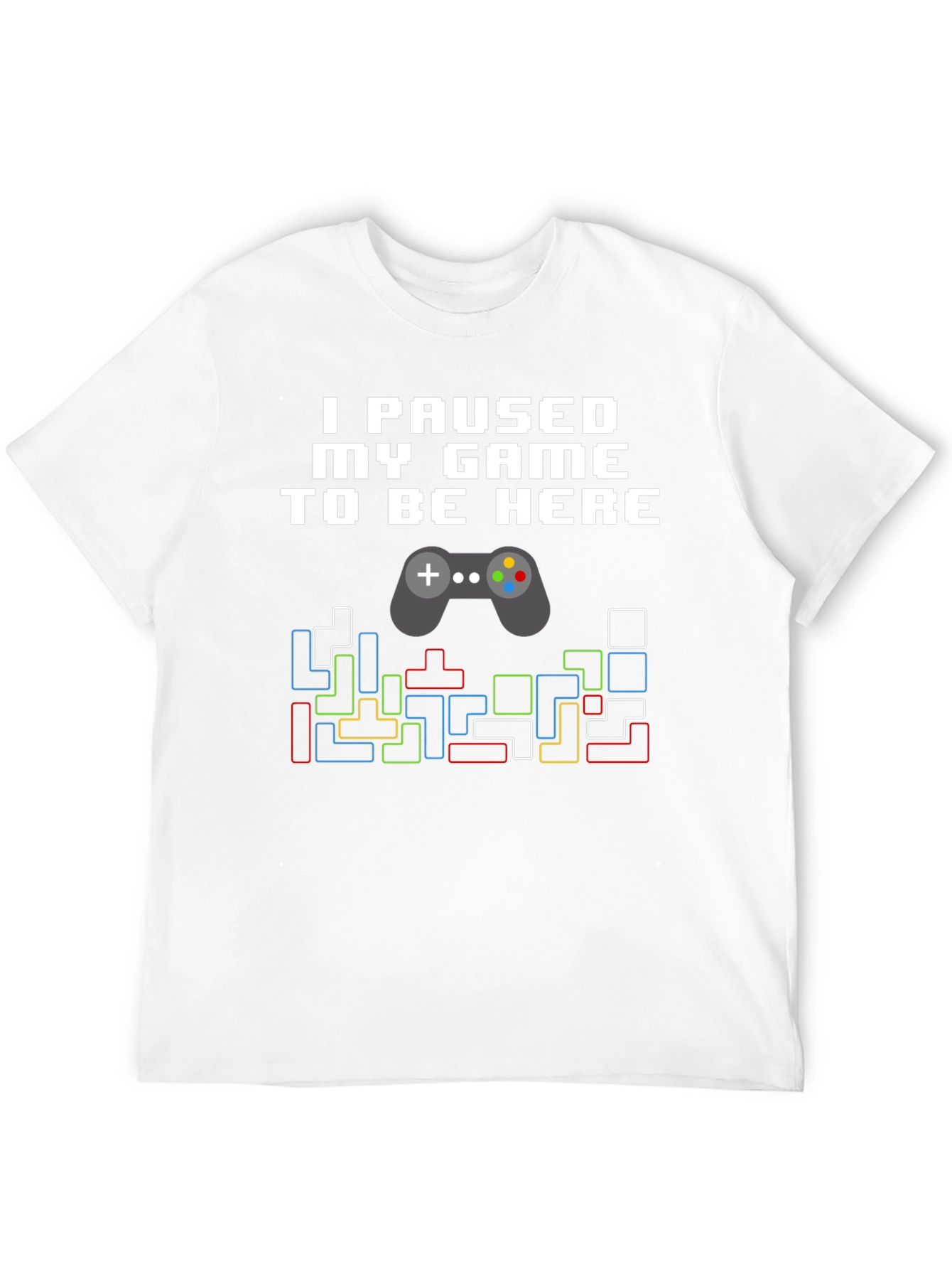Funny Gamer Graphic Tee - I Paused My Game