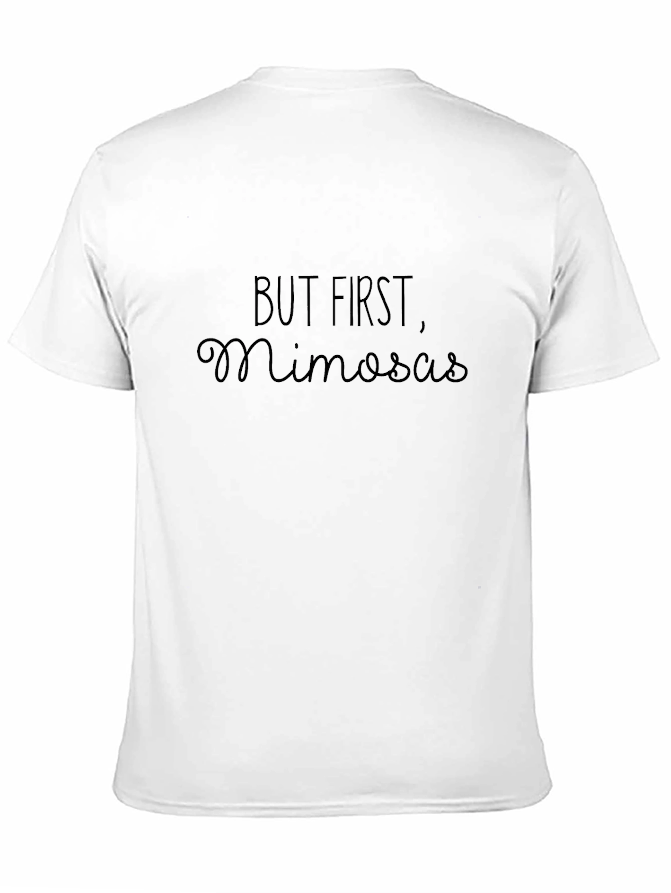 But First Mimosas T-Shirt - Black Casual Tee