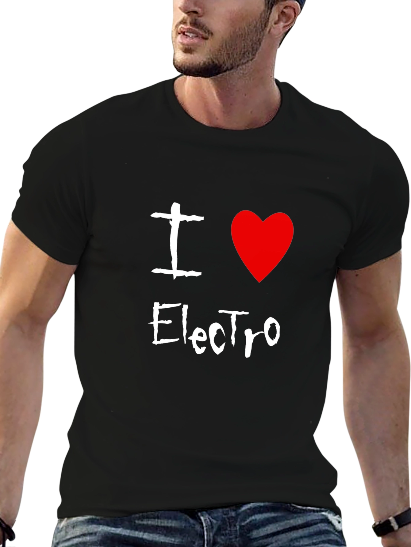I Love Electro Black T-Shirt