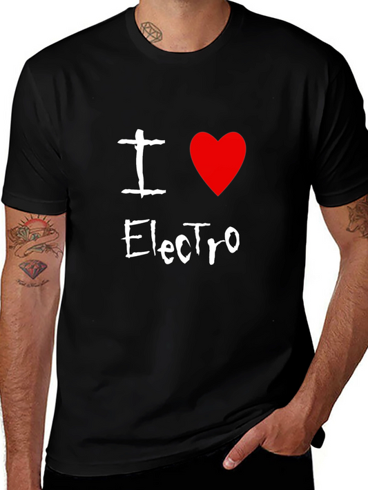 I Love Electro Black T-Shirt