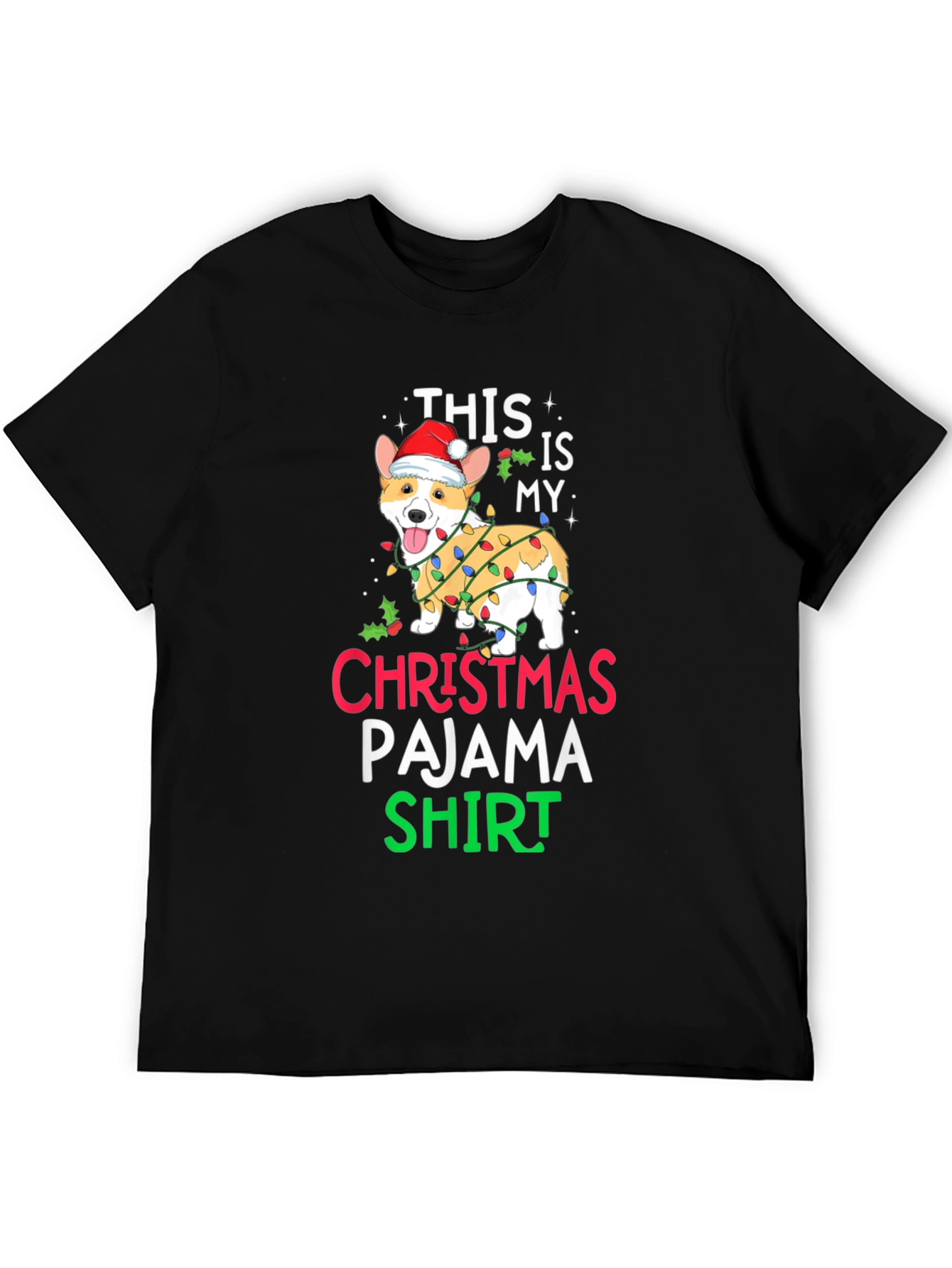 Christmas Pajama Dog T-Shirt