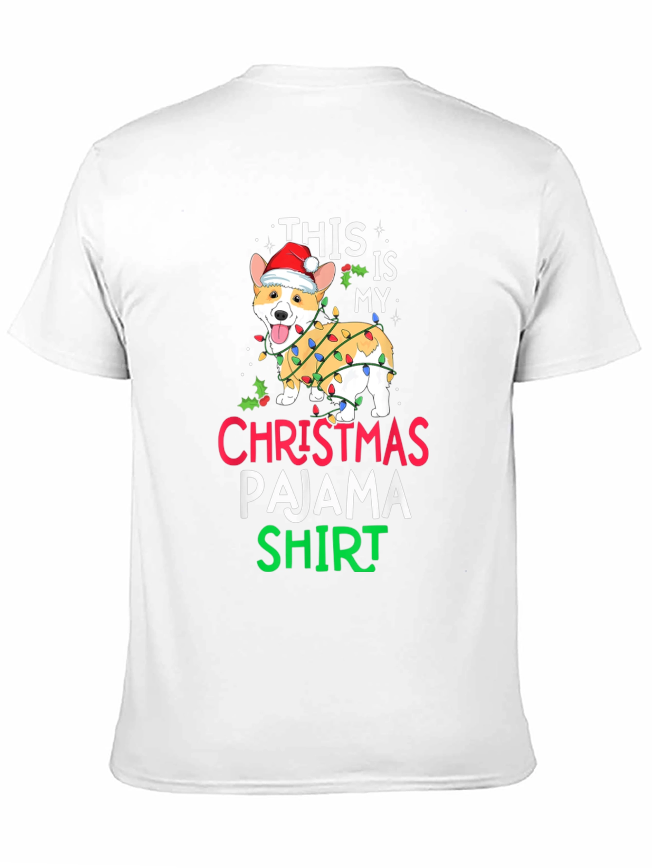 Christmas Pajama Dog T-Shirt