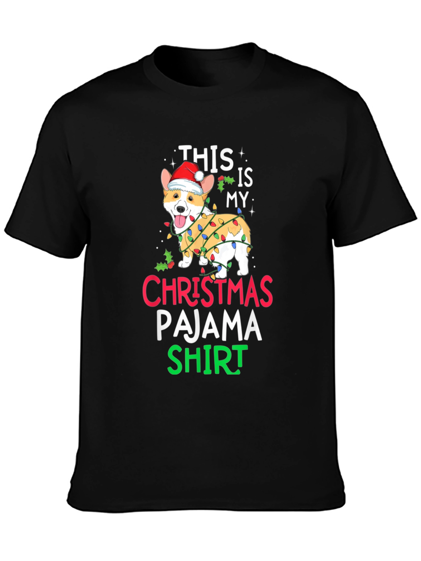 Christmas Pajama Dog T-Shirt