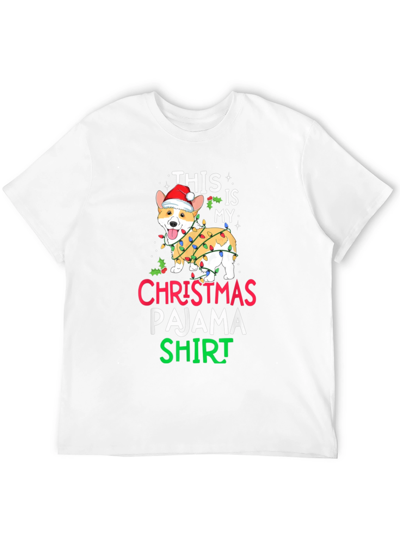 Christmas Pajama Dog T-Shirt