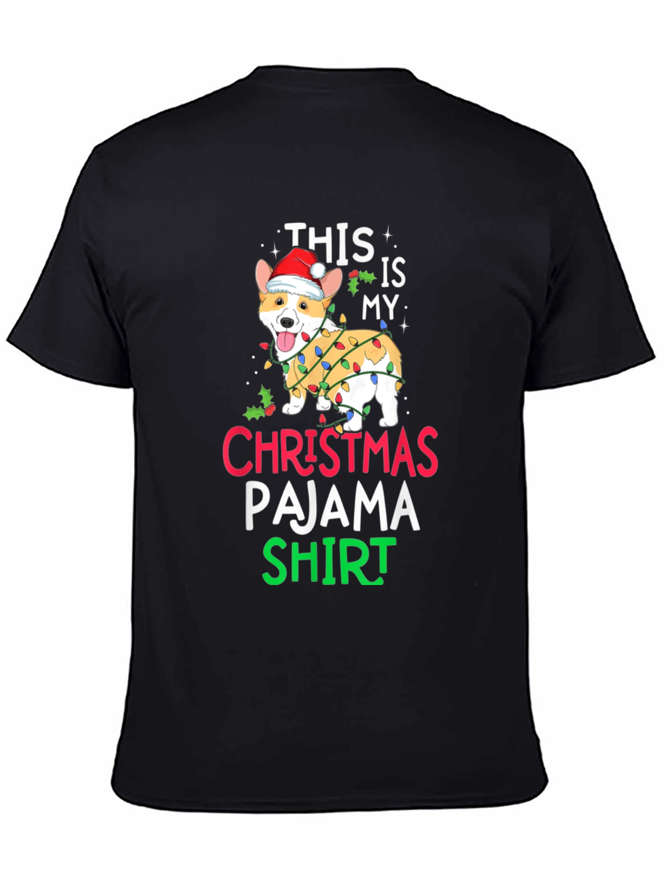 Christmas Pajama Dog T-Shirt
