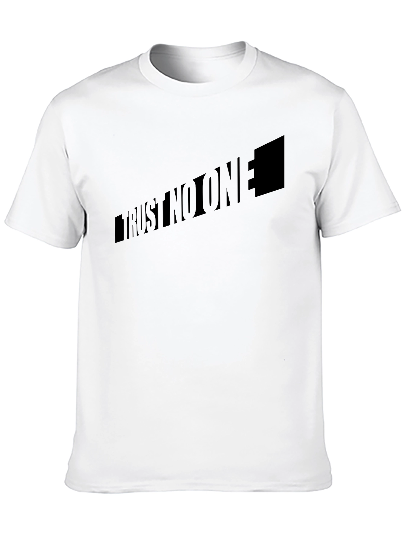 Trust No One Black Graphic T-Shirt