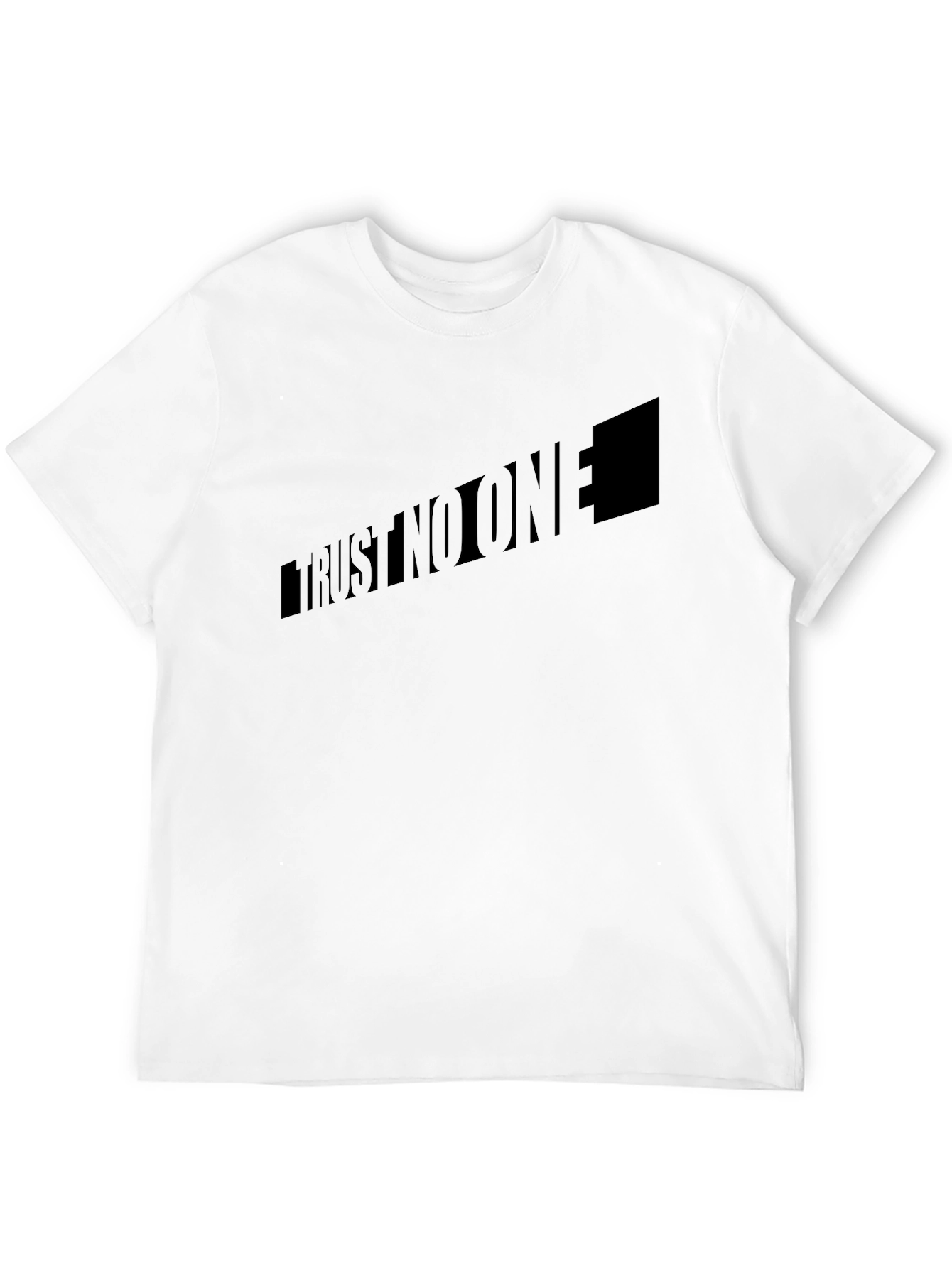 Trust No One Black Graphic T-Shirt