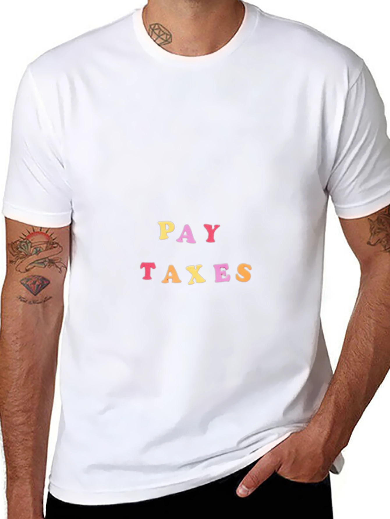 Pay Taxes Black T-Shirt - Political Statement Tee