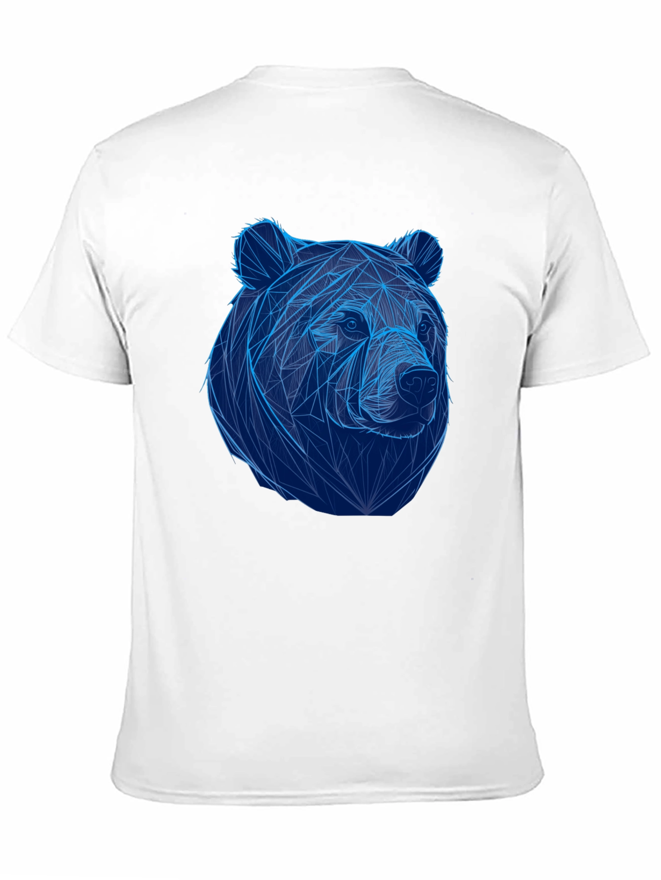 Geometric Bear Graphic Tee - Cool Animal Design