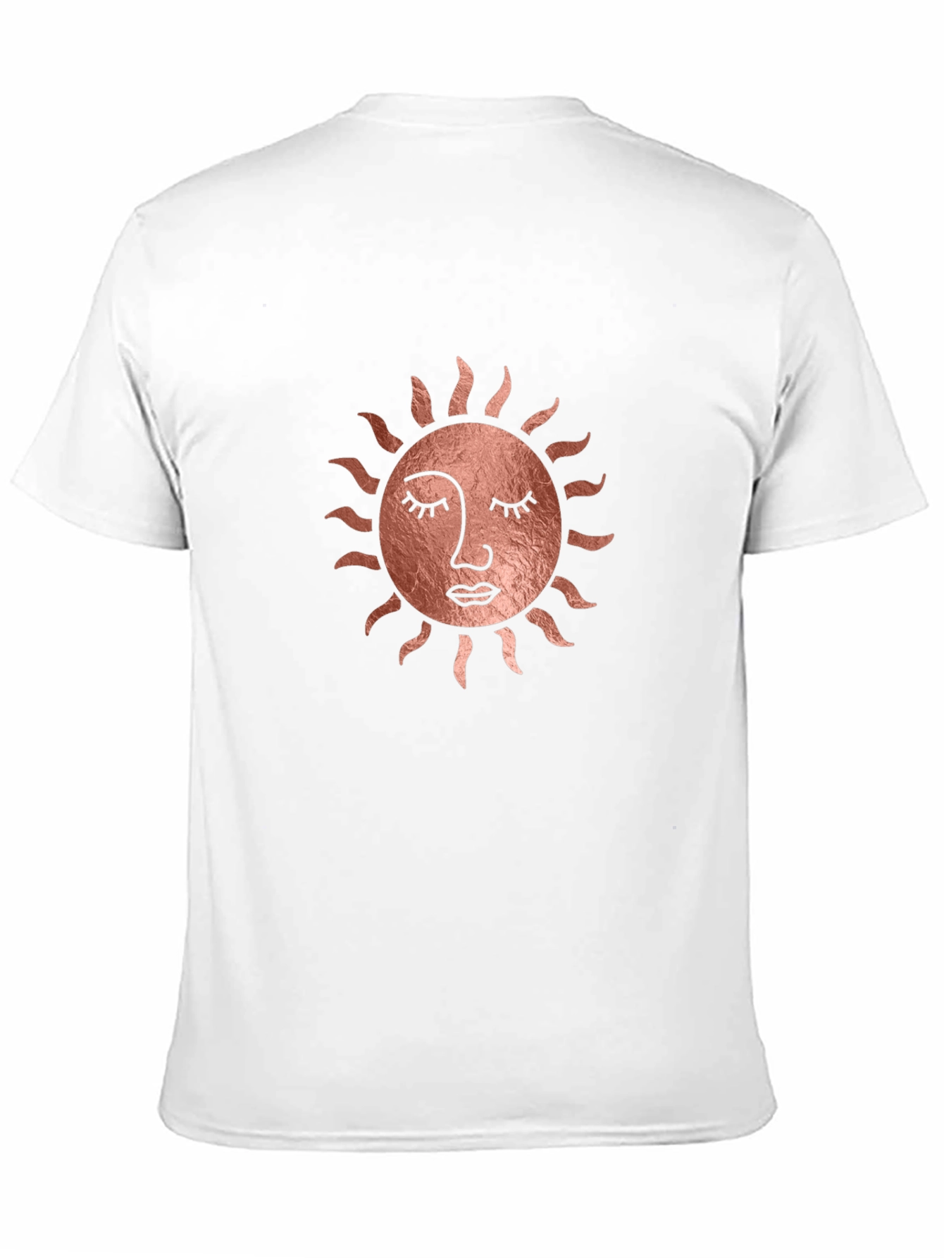 Sun Face Graphic Tee - Stylish Black T-Shirt