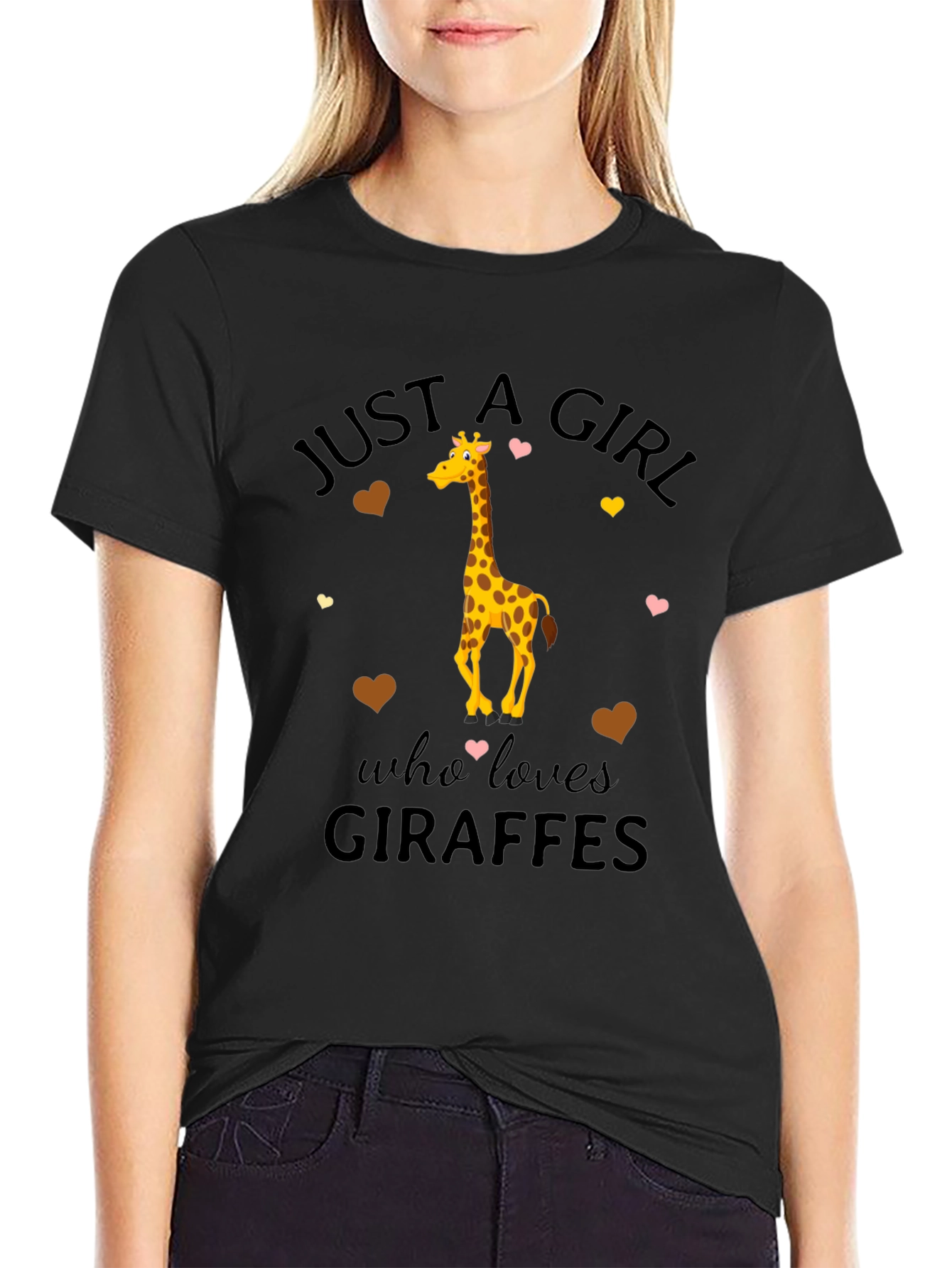 Just A Girl Who Loves Giraffes T-Shirt