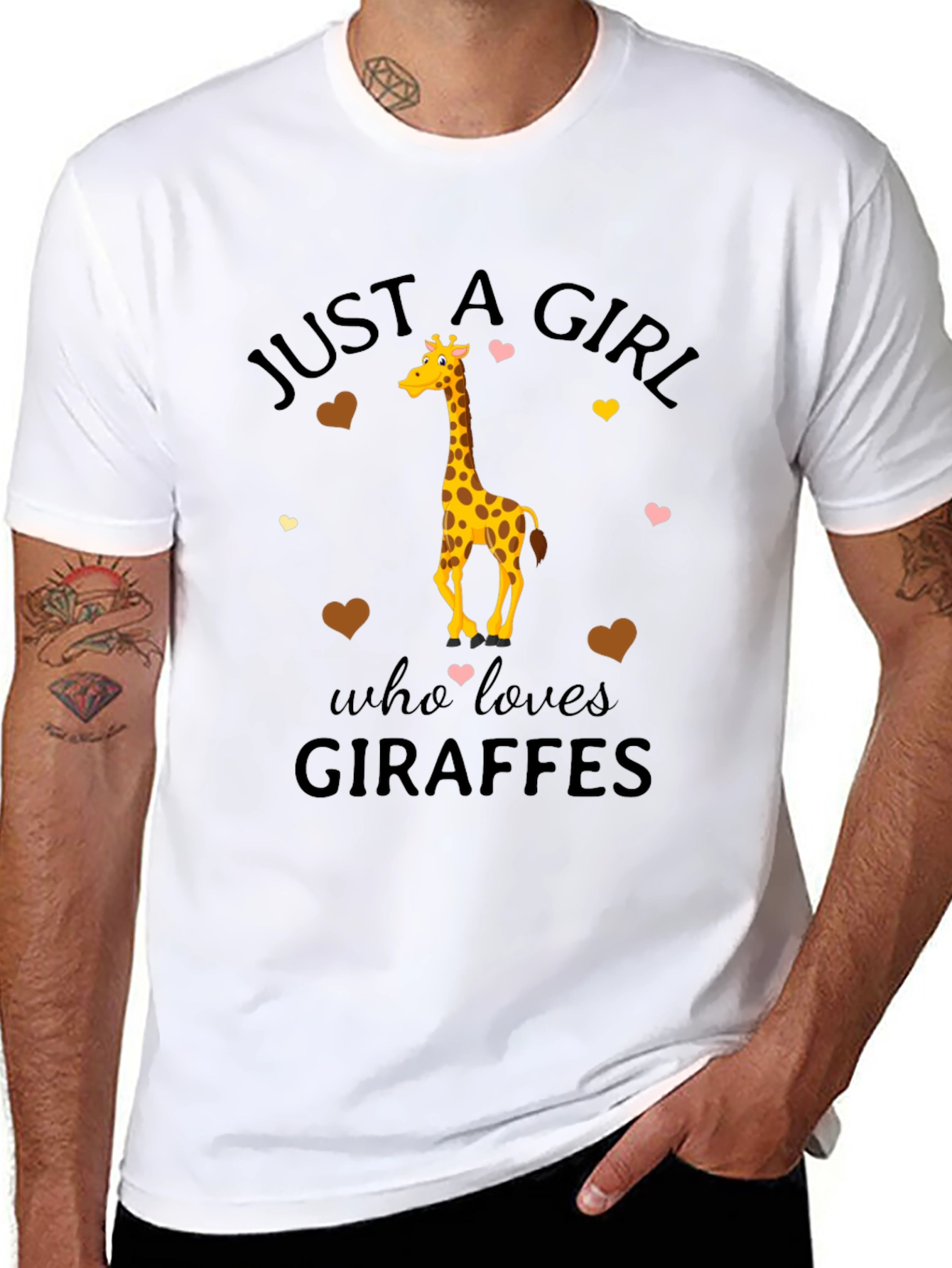 Just A Girl Who Loves Giraffes T-Shirt