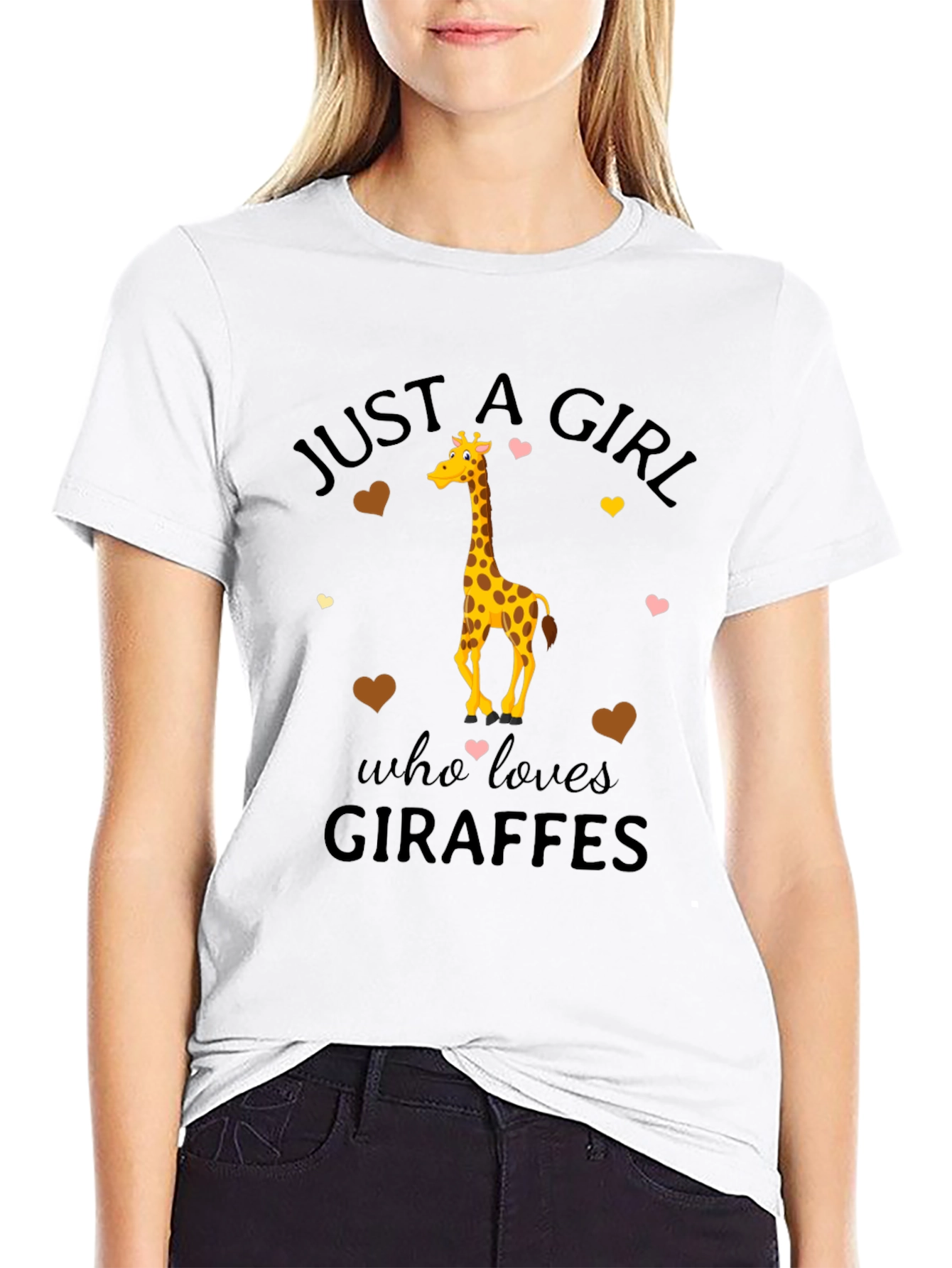 Just A Girl Who Loves Giraffes T-Shirt