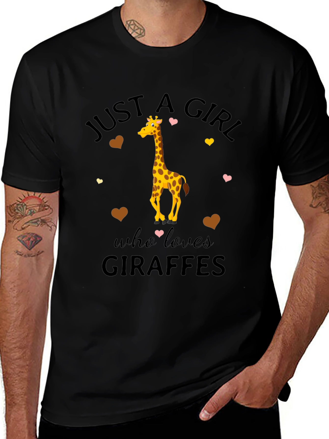 Just A Girl Who Loves Giraffes T-Shirt