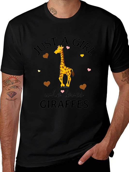 Just A Girl Who Loves Giraffes T-Shirt
